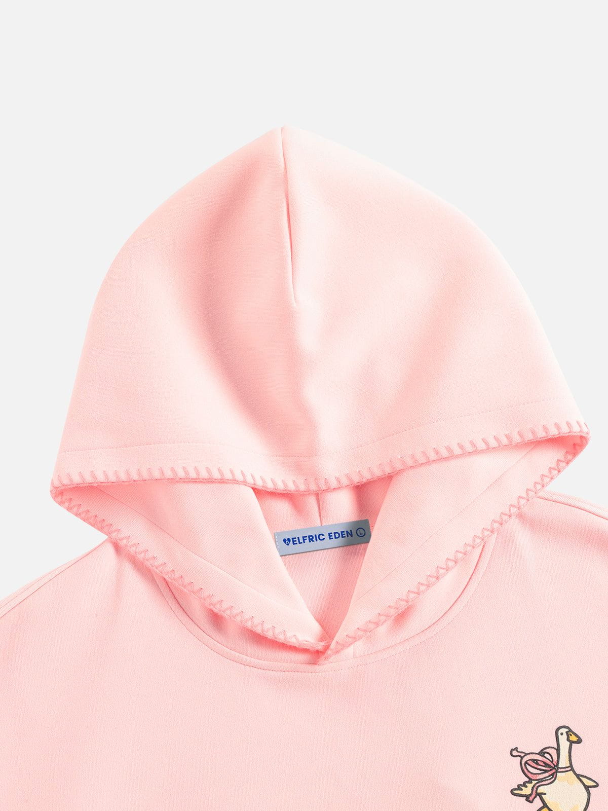 Aelfric Eden Towel Embroidery Bow Duck Pullover Hoodie - Image 7