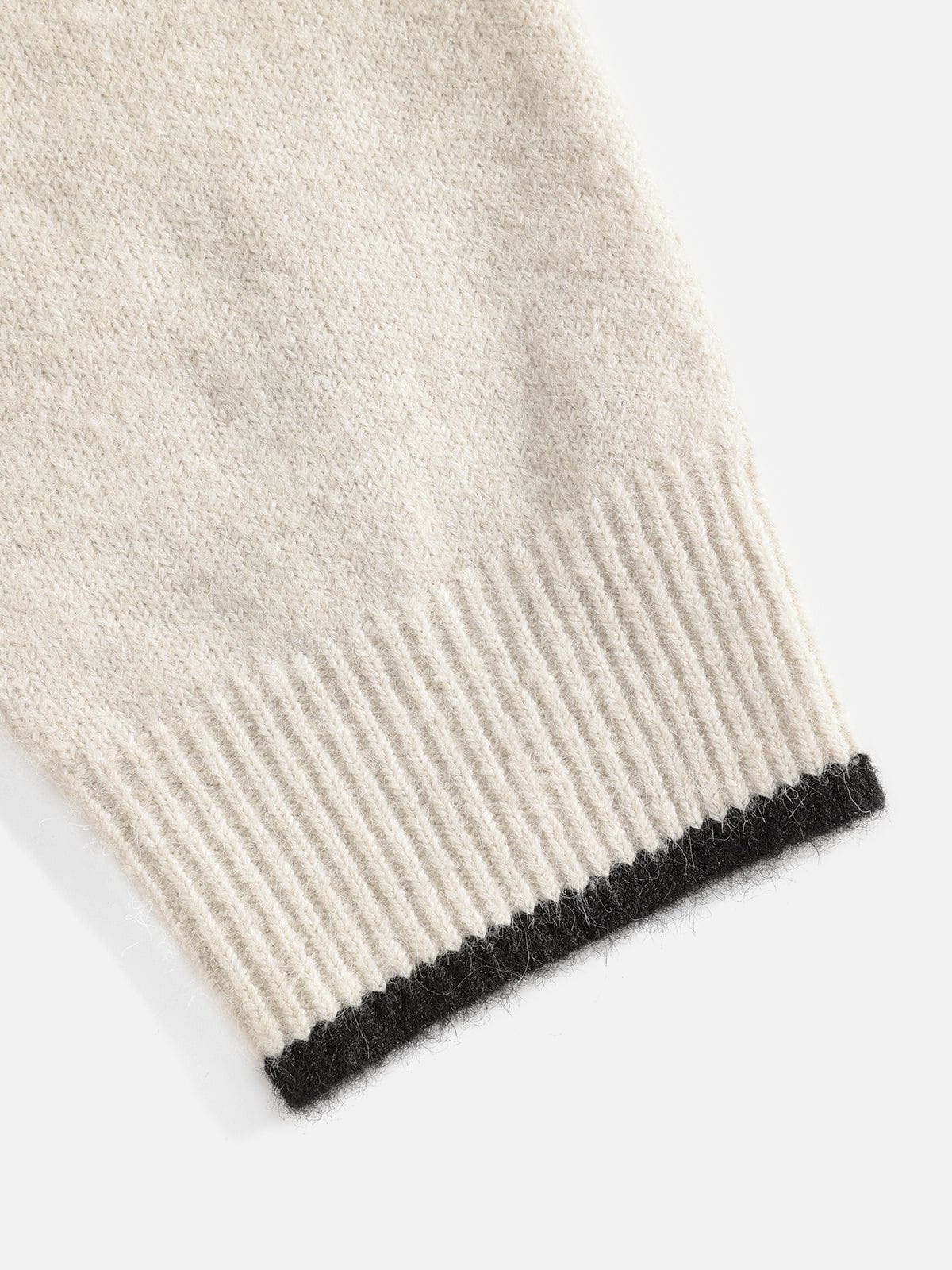 Aelfric Eden Patchwork V-Neck Sweater - Image 6