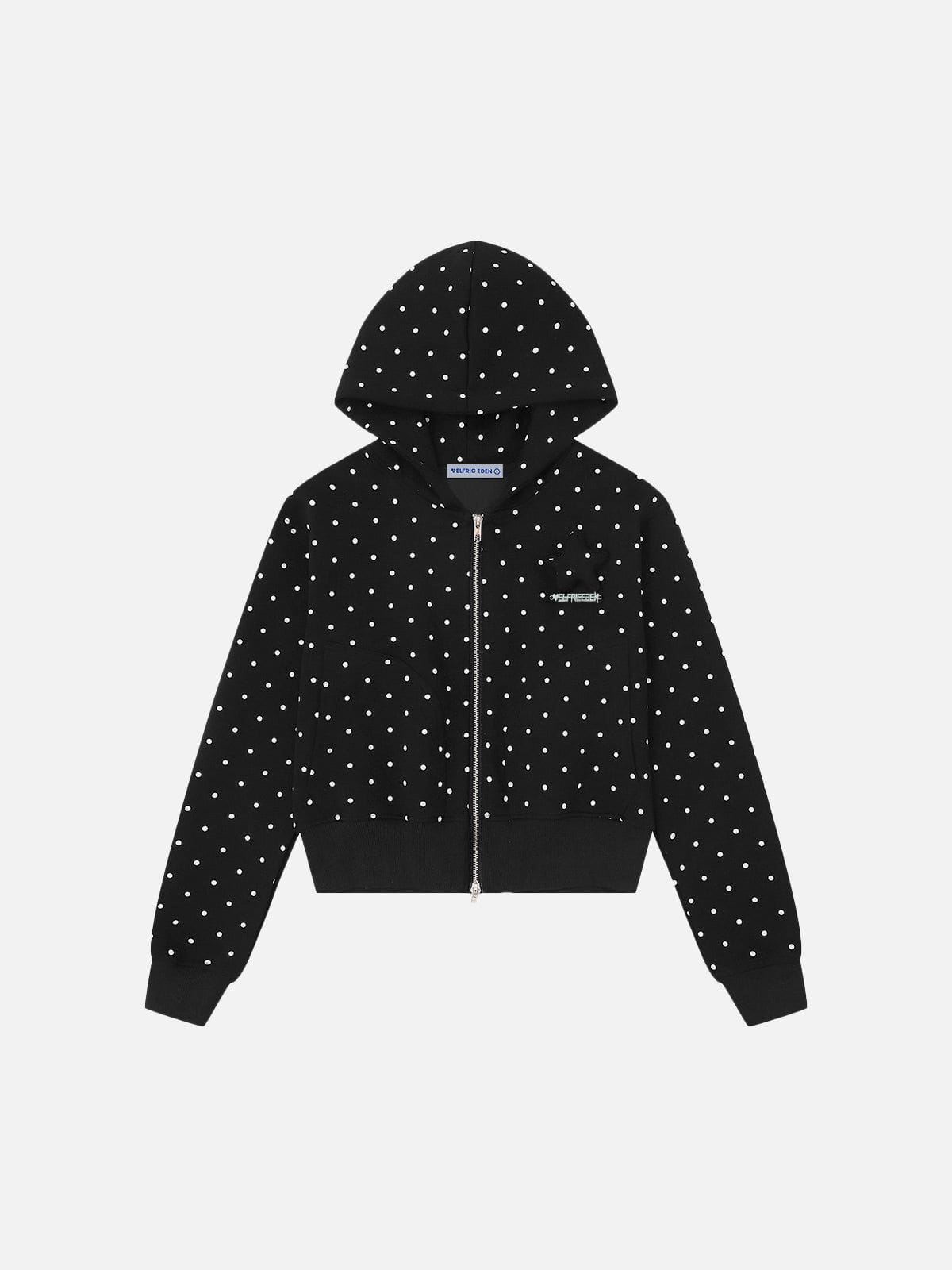 Aelfric Eden Polka Dot Zip Up Hoodie