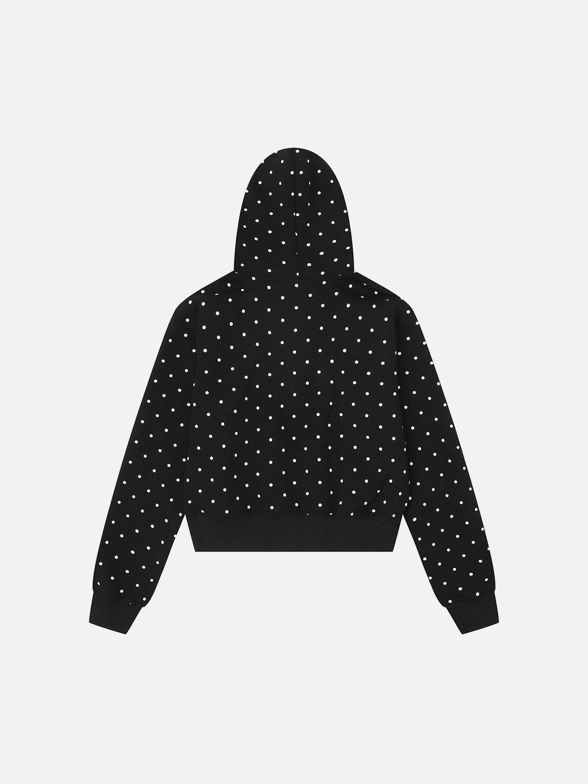 Aelfric Eden Polka Dot Zip Up Hoodie - Image 3