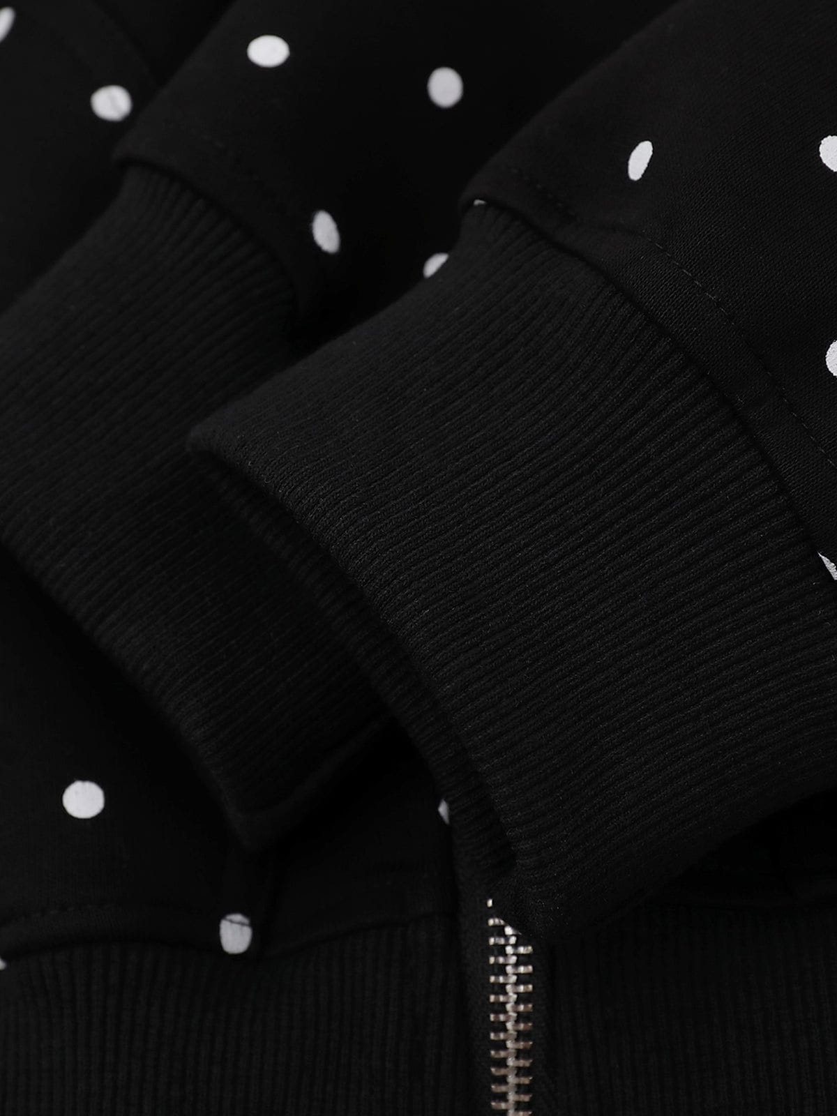 Aelfric Eden Polka Dot Zip Up Hoodie - Image 5