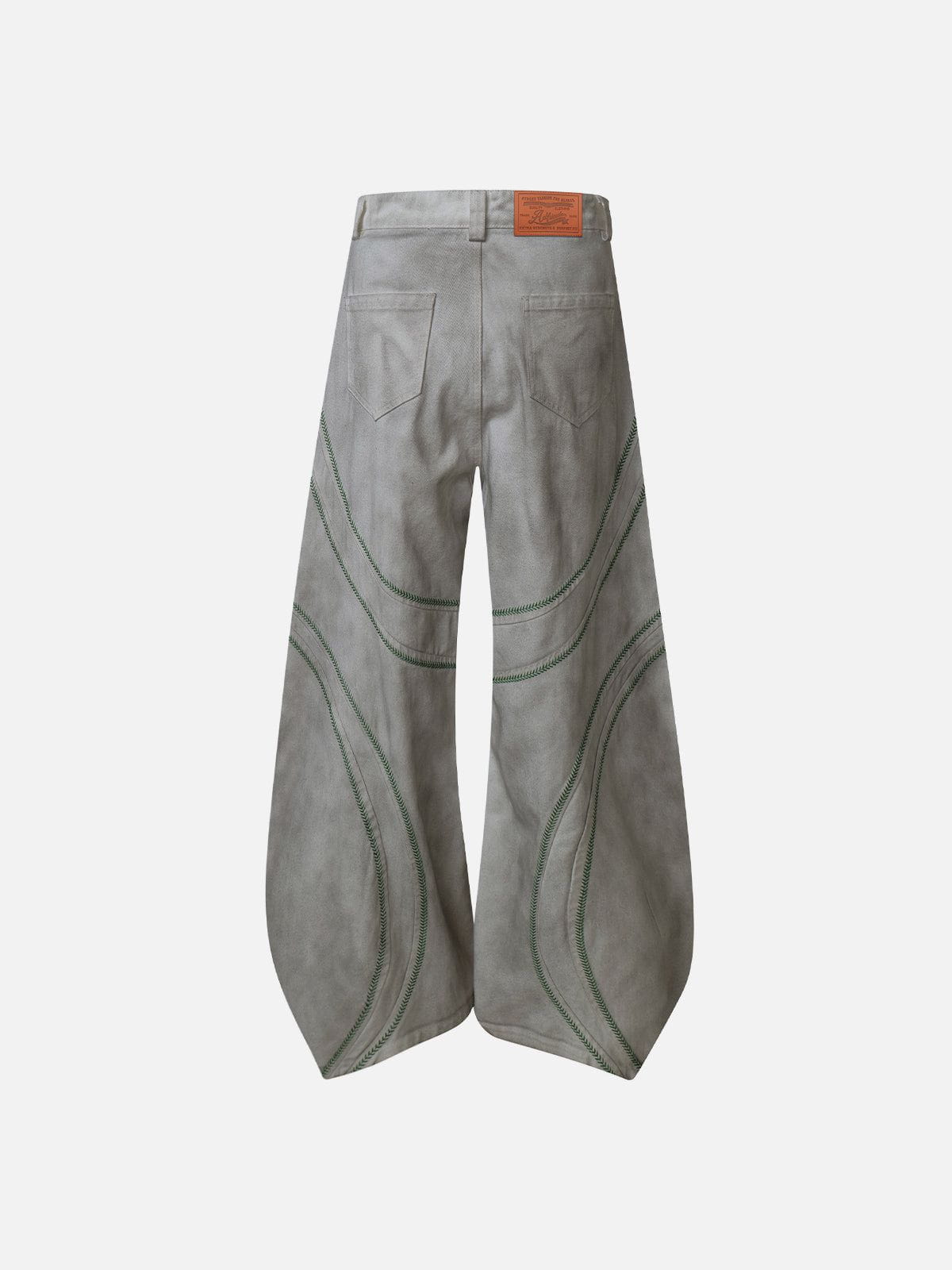 Aelfric Eden Dirt Color Baaggy Barrel Jeans - Image 2