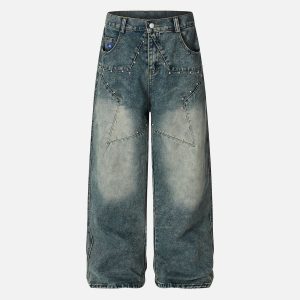 Aelfric Eden Rivet Star Baaggy Jeans