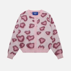 Aelfric Eden Heart Leopard Cardigan