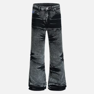 Aelfric Eden Washed Whiskering Bootcut Jeans