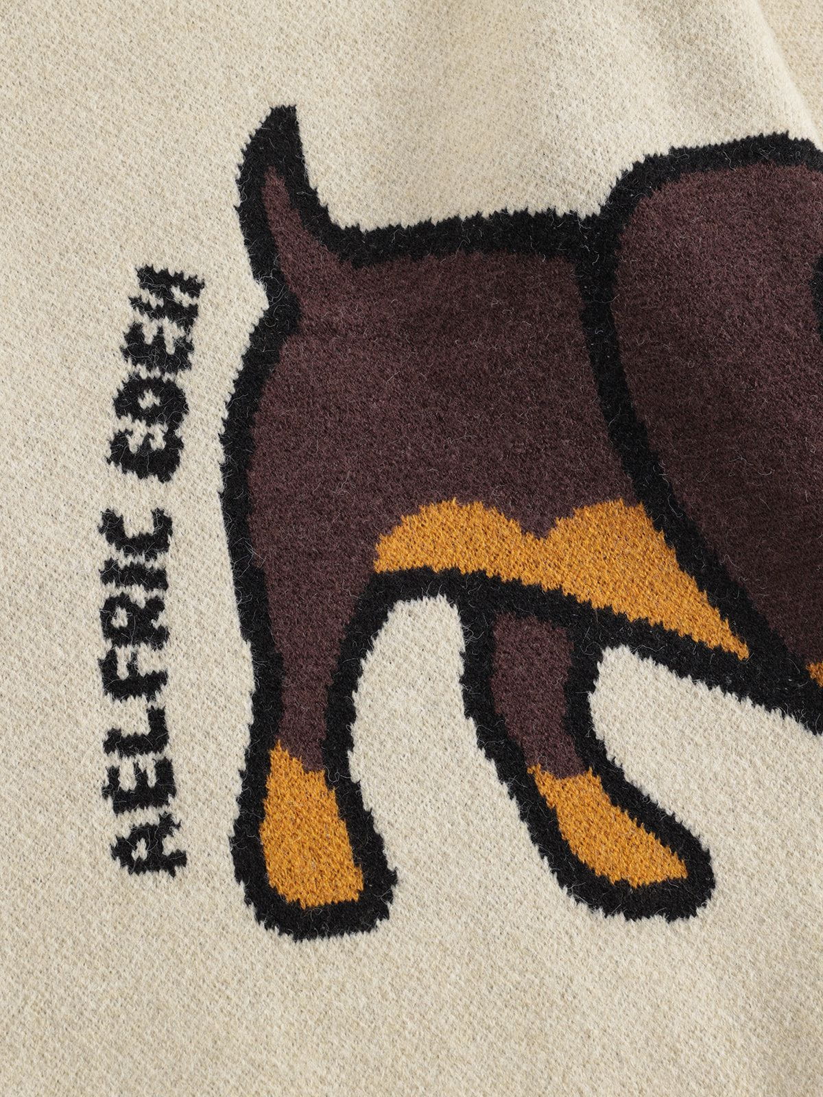 Aelfric Eden Hand Drawn Dachshund Jacquard Sweater - Image 6