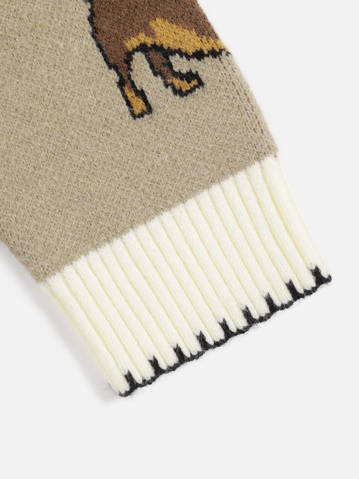 Aelfric Eden Hand Drawn Dachshund Jacquard Cardigan - Image 9