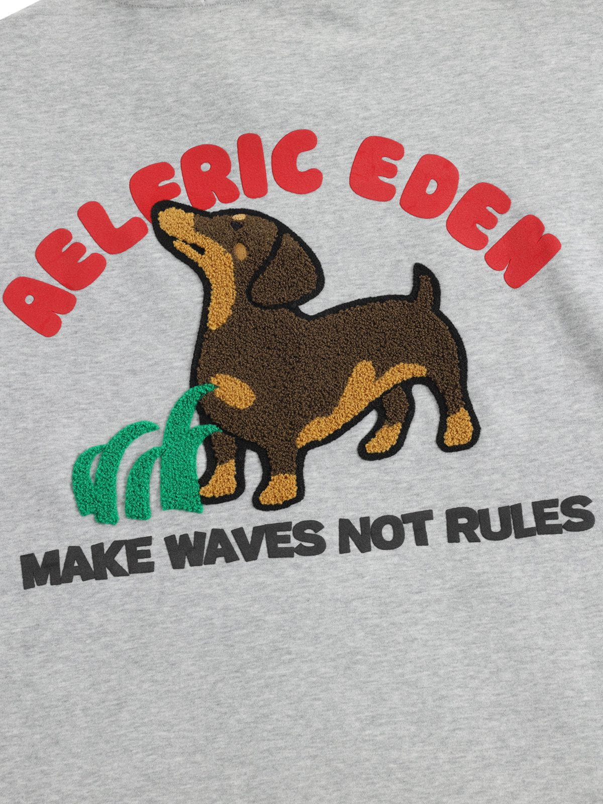 Aelfric Eden Towel Embroidery Dachshund Pullover Hoodie - Image 5