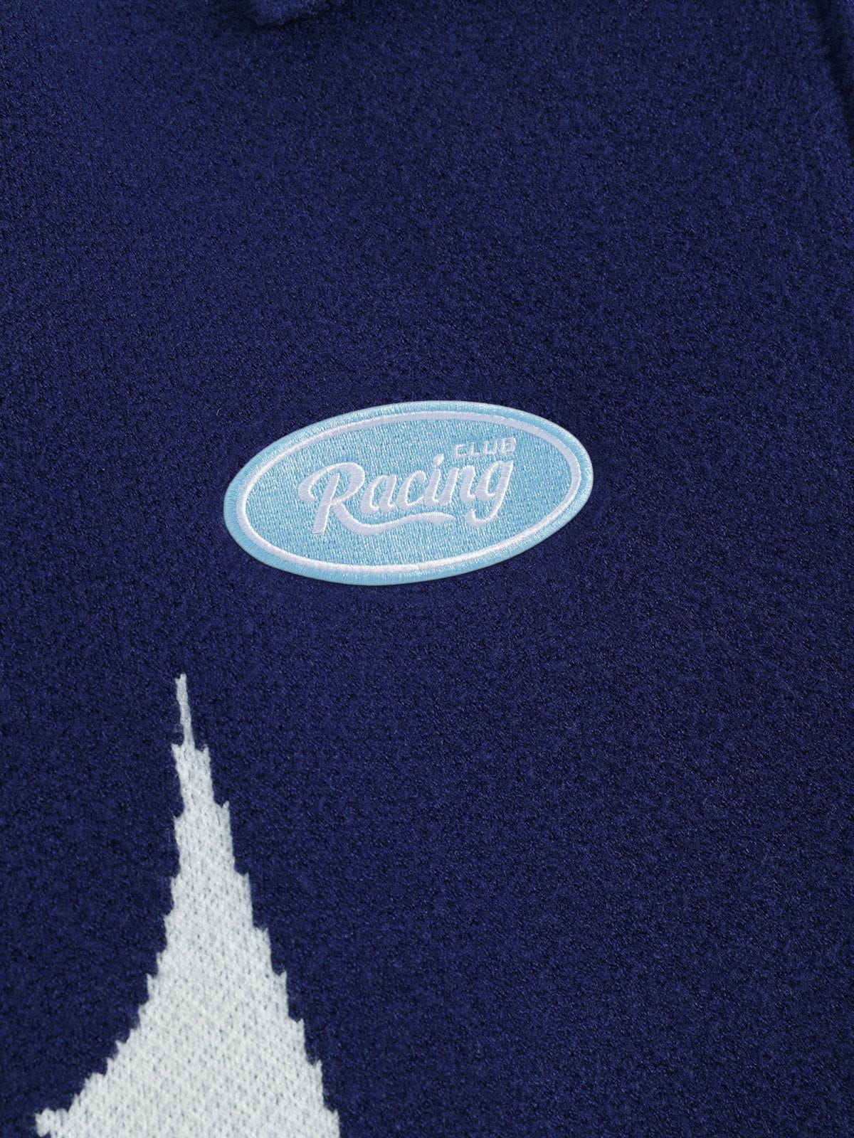 Aelfric Eden Racing Patchwork Zip Up Cardigan - Image 6