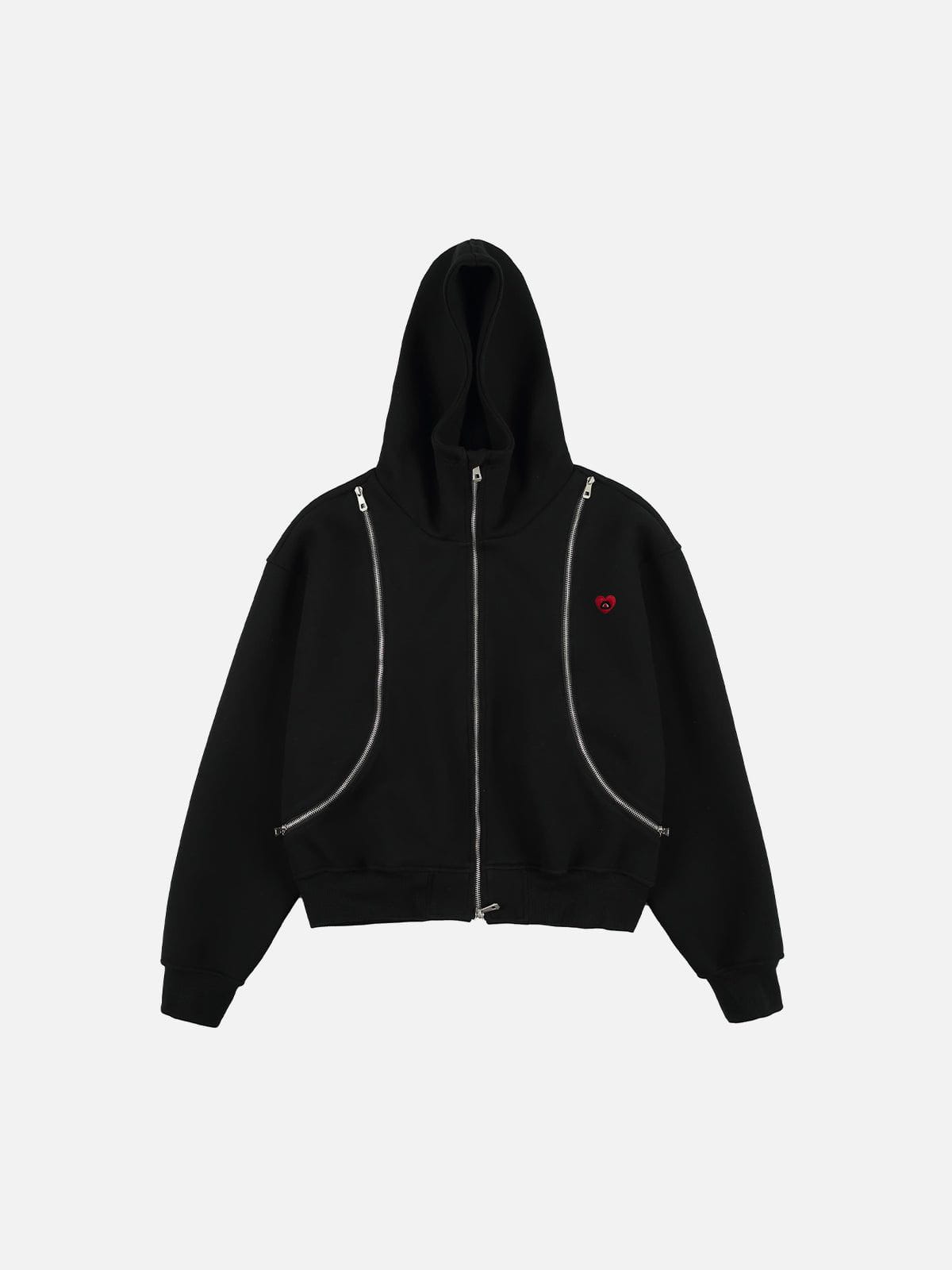 Aelfric Eden Deconstructive Boxy Zip Up Hoodie - Image 2