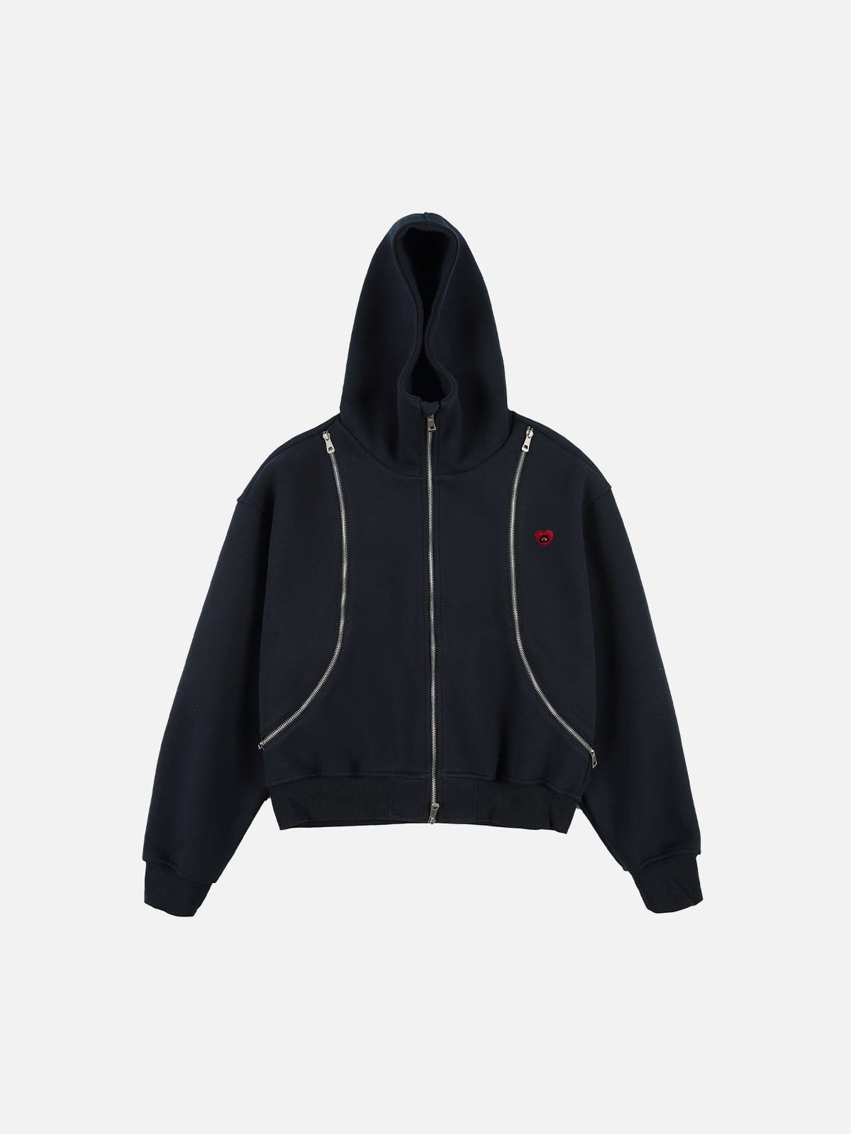 Aelfric Eden Deconstructive Boxy Zip Up Hoodie - Image 3