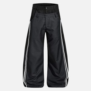 Aelfric Eden Double Waist Stripe Baaggy Pants