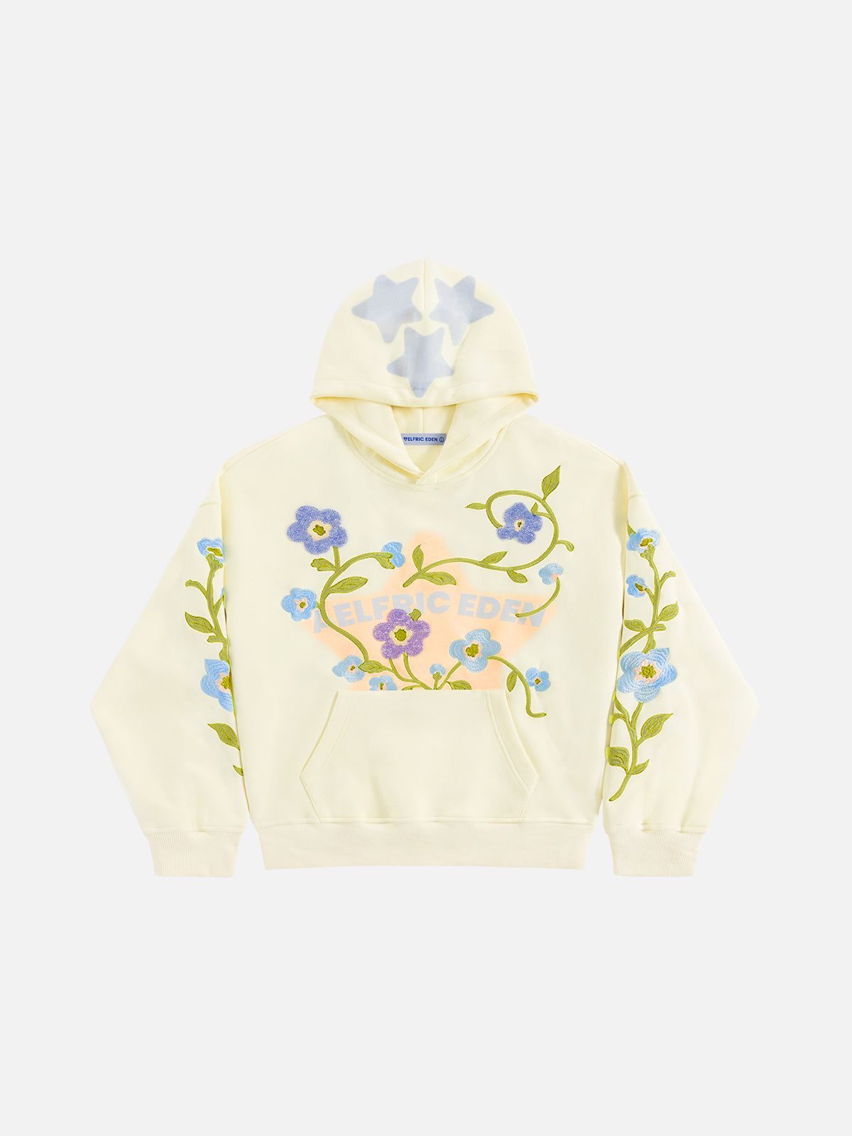 Aelfric Eden Beaded Floral Eden Star Pullover Hoodie - Image 3
