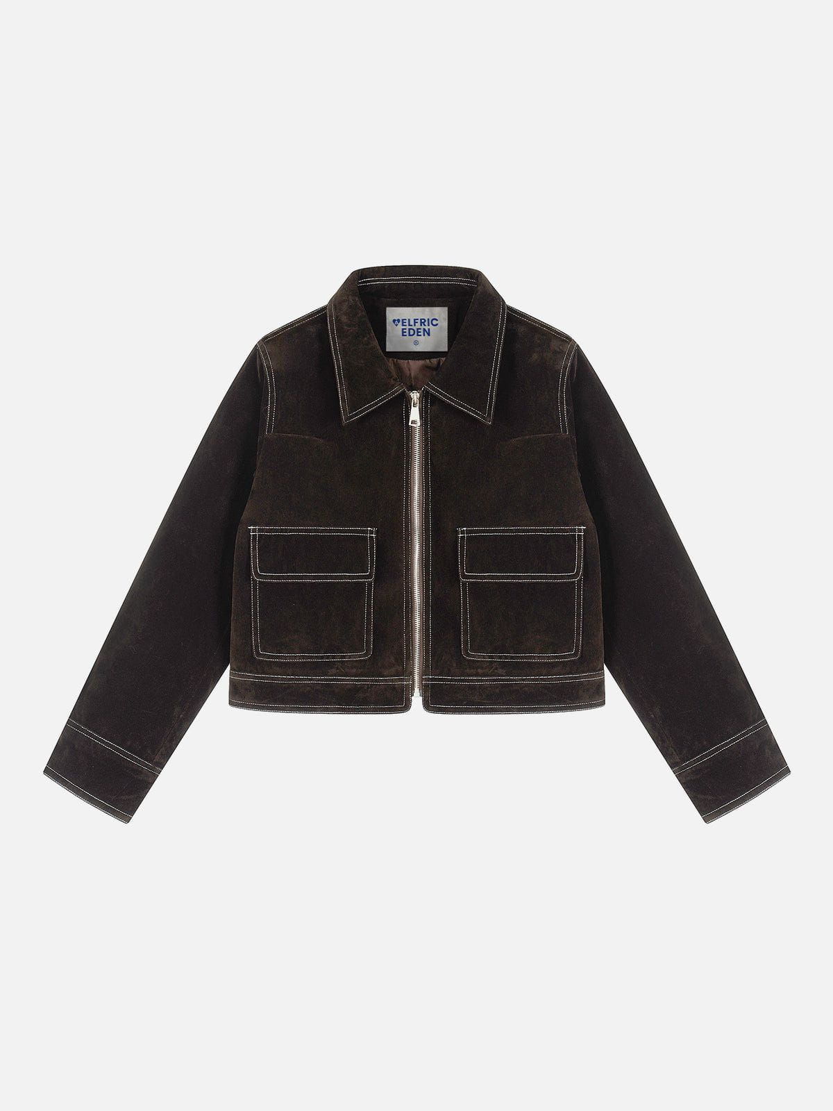 Aelfric Eden Stitch Suede Boxy Jacket - Image 2