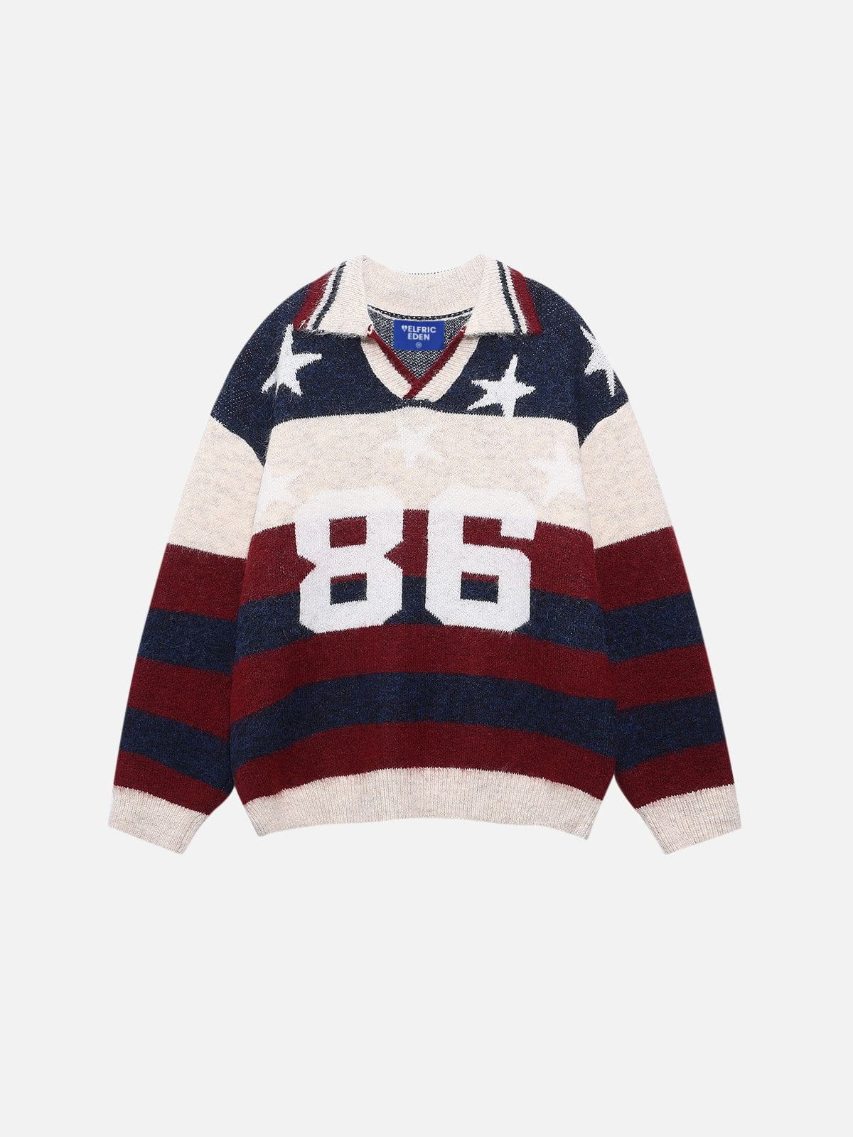 Aelfric Eden Stripe Star 86 Fold-Over Sweater