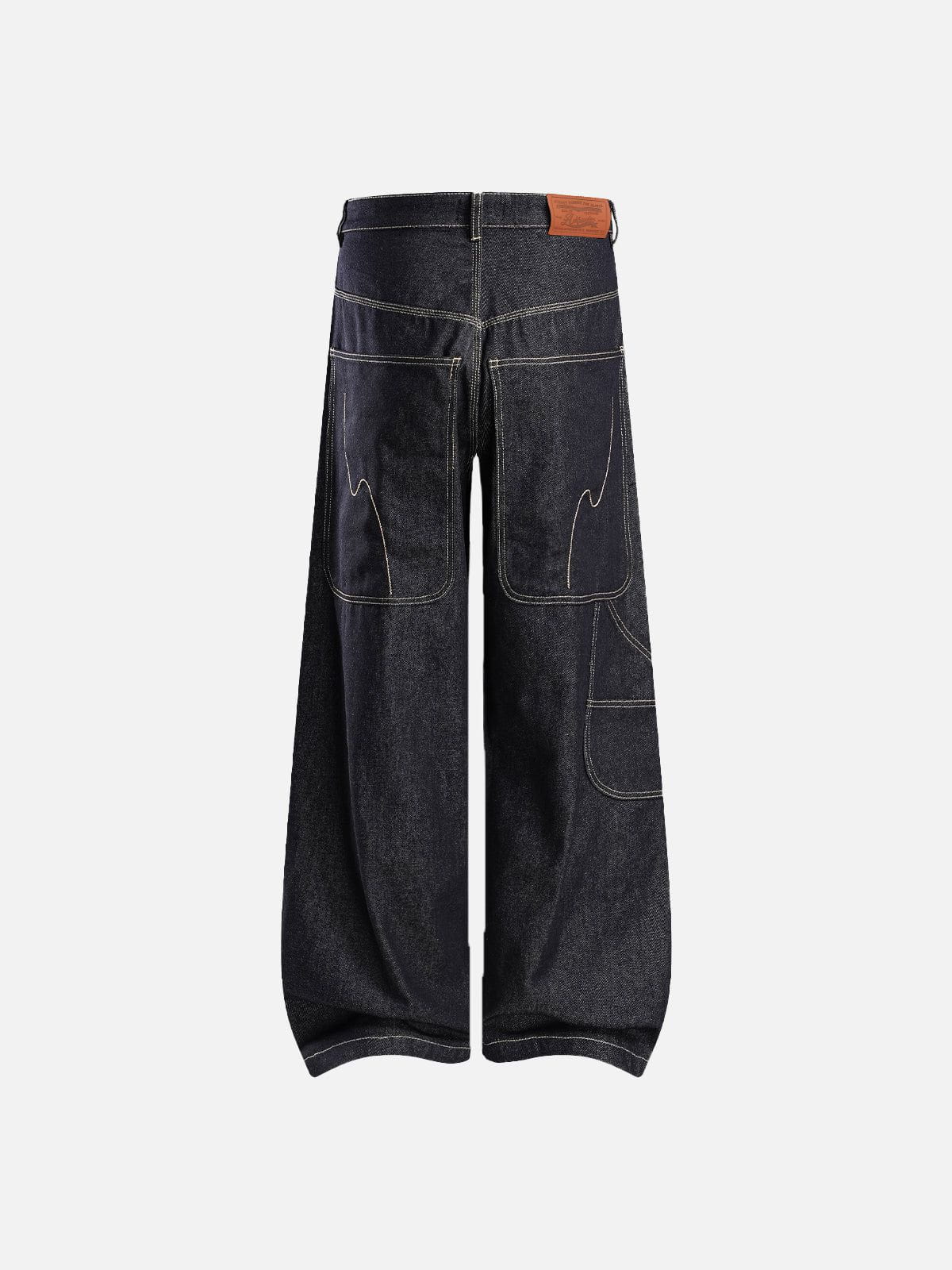 Aelfric Eden Stitch Raw Baaggy Jeans - Image 2