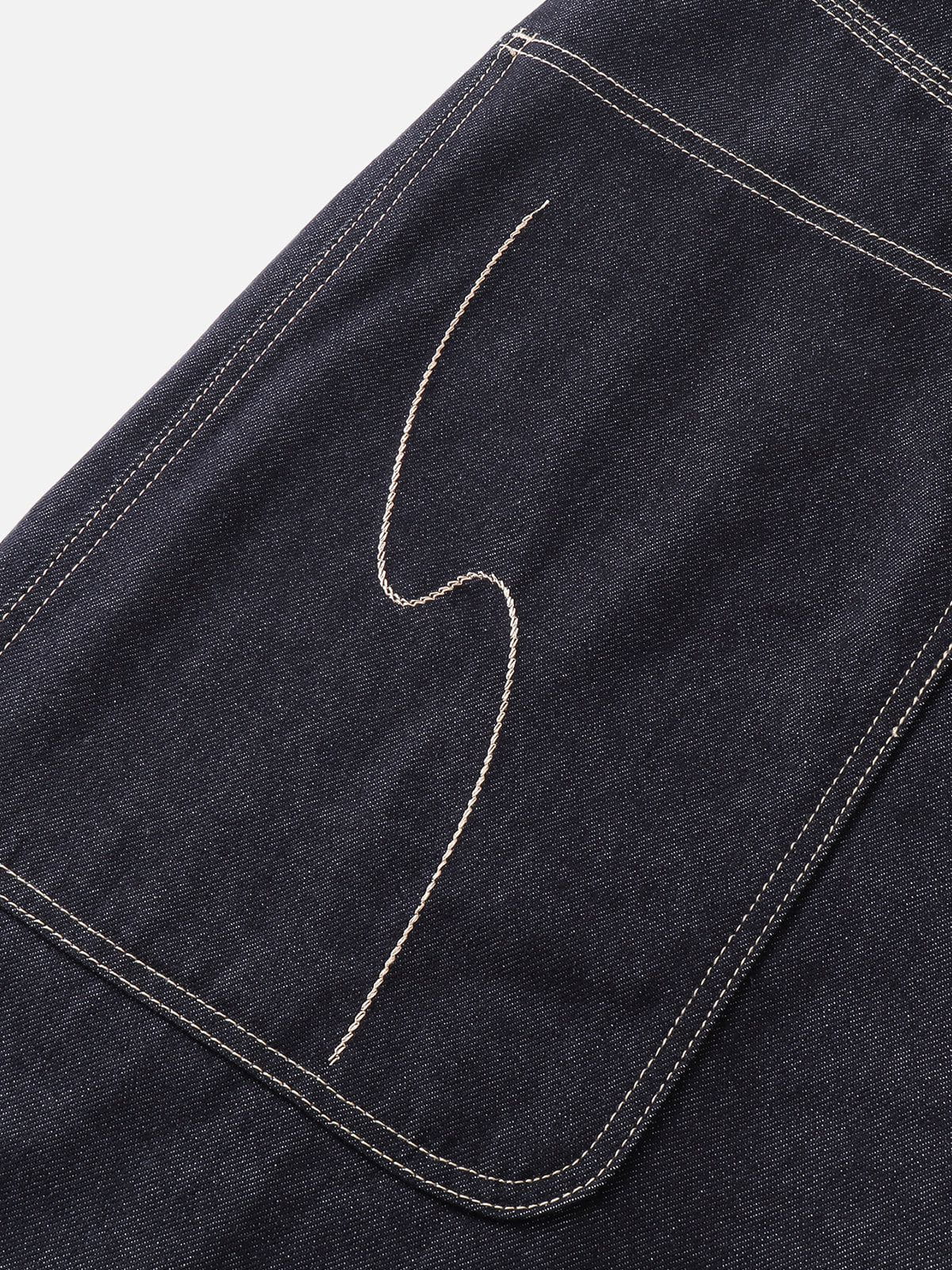 Aelfric Eden Stitch Raw Baaggy Jeans - Image 4