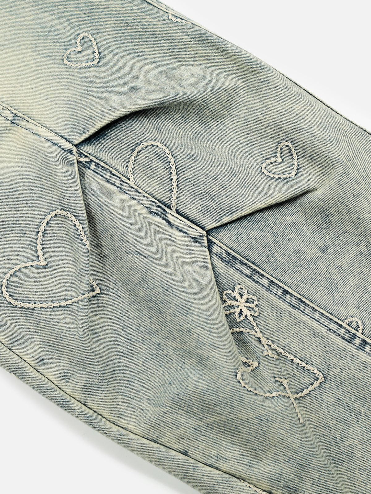 Aelfric Eden Embroidery Heart Jeans - Image 4