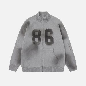 Aelfric Eden Grommet 86 Zip Up Cardigan