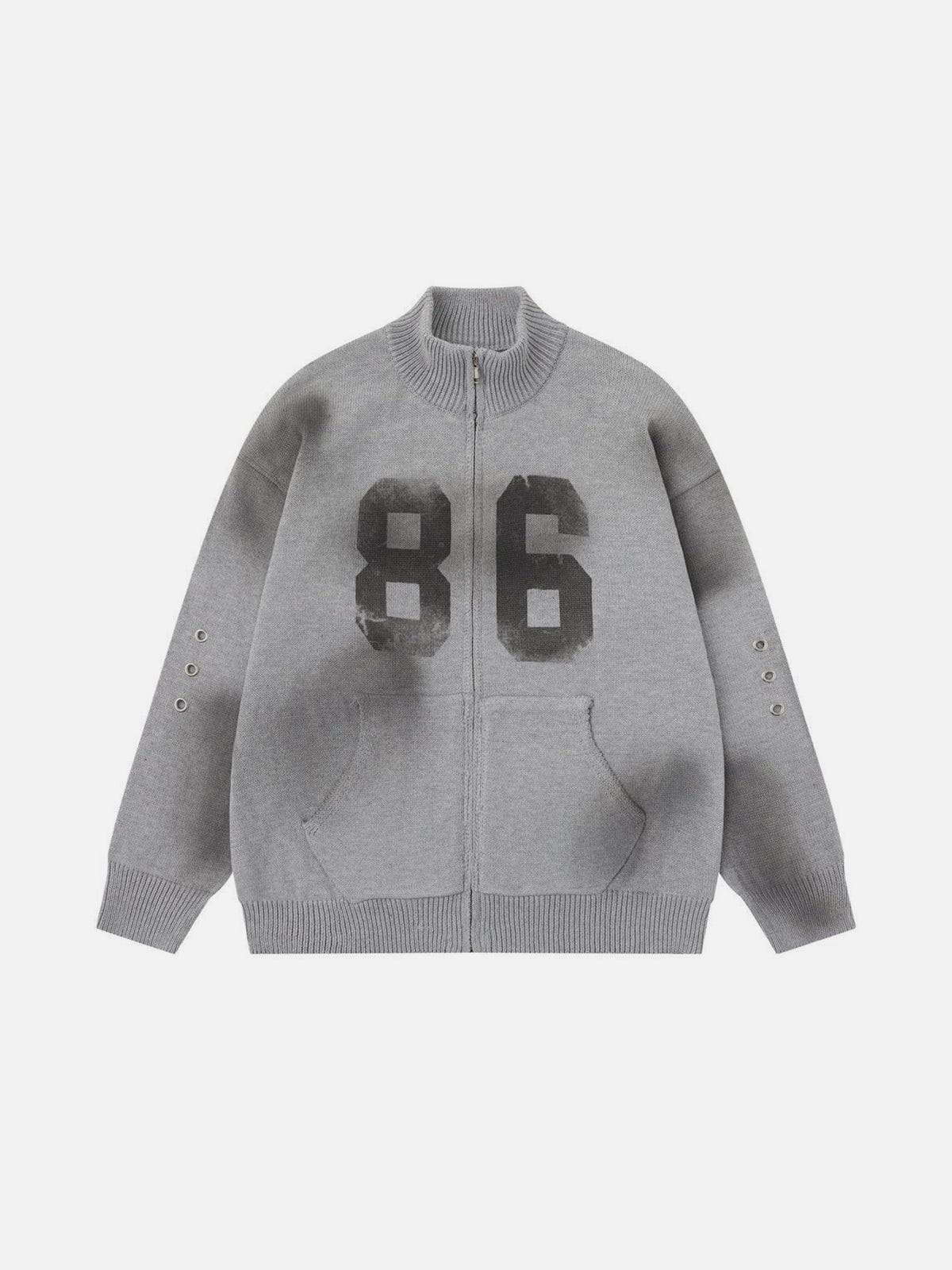 Aelfric Eden Grommet 86 Zip Up Cardigan