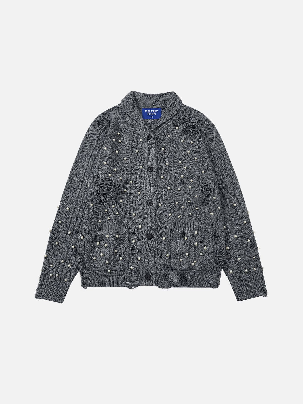 Aelfric Eden Pearl Distressed Cardigan - Image 2