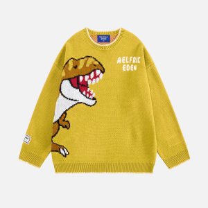 Aelfric Eden Hand Drawn Dinasour Sweater