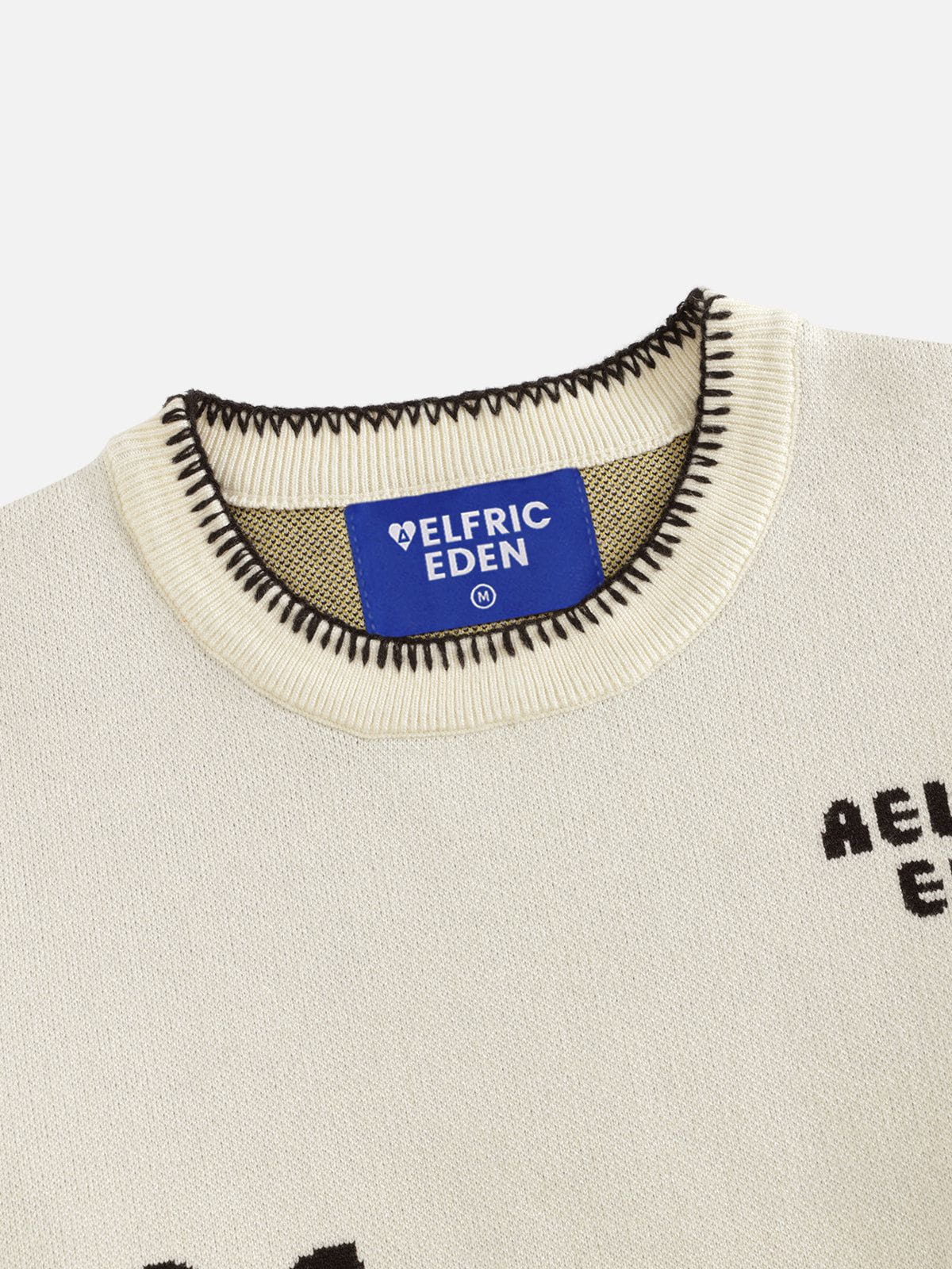 Aelfric Eden Hand Drawn Cat Jacquard Sweater - Image 3