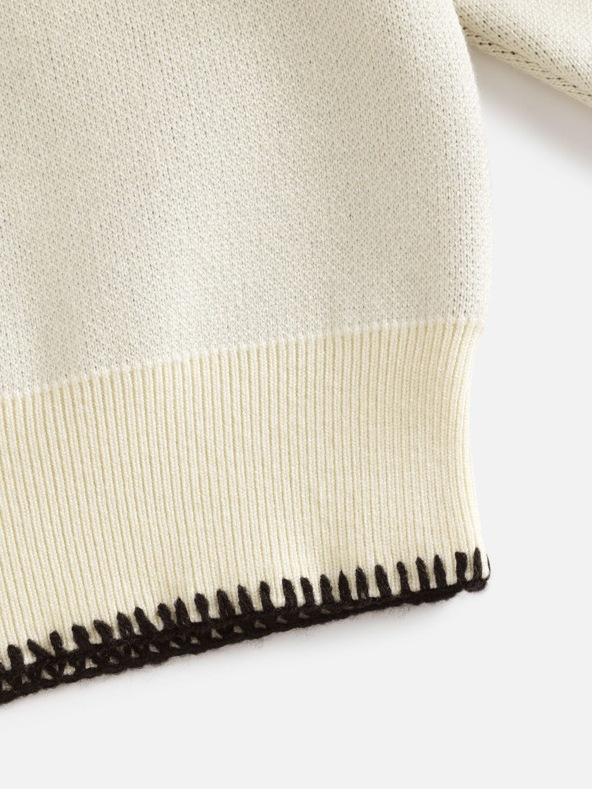 Aelfric Eden Hand Drawn Cat Jacquard Sweater - Image 6