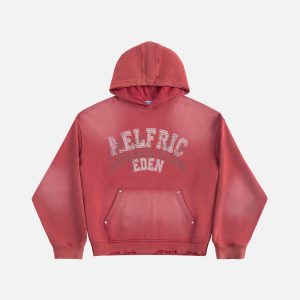 [Pre-Order] Aelfric Eden Rhinestone 77 Graphic Pullover Hoodie