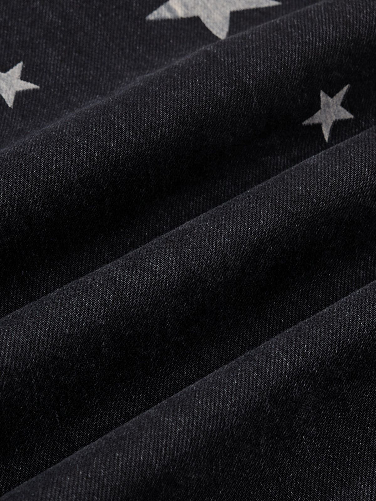 Aelfric Eden Washed Whiskering Star Barrel Jeans - Image 5