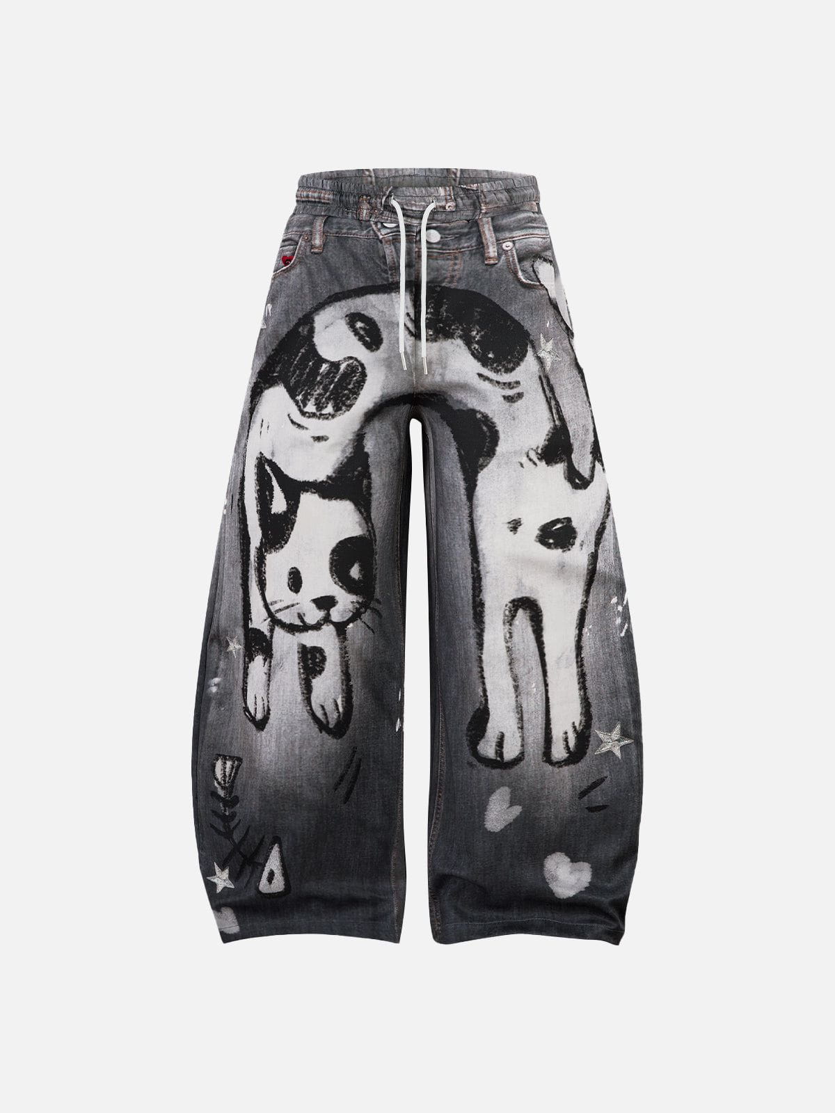 Aelfric Eden Graffiti Cat Baaggy Barrel Sweatpants