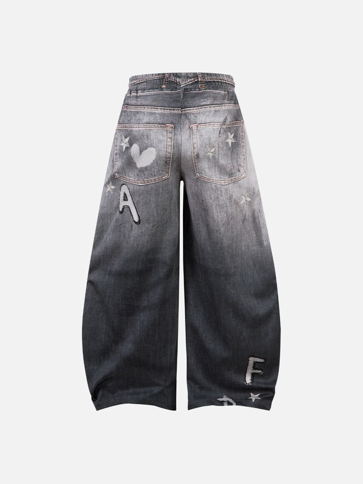 Aelfric Eden Graffiti Cat Baaggy Barrel Sweatpants - Image 2