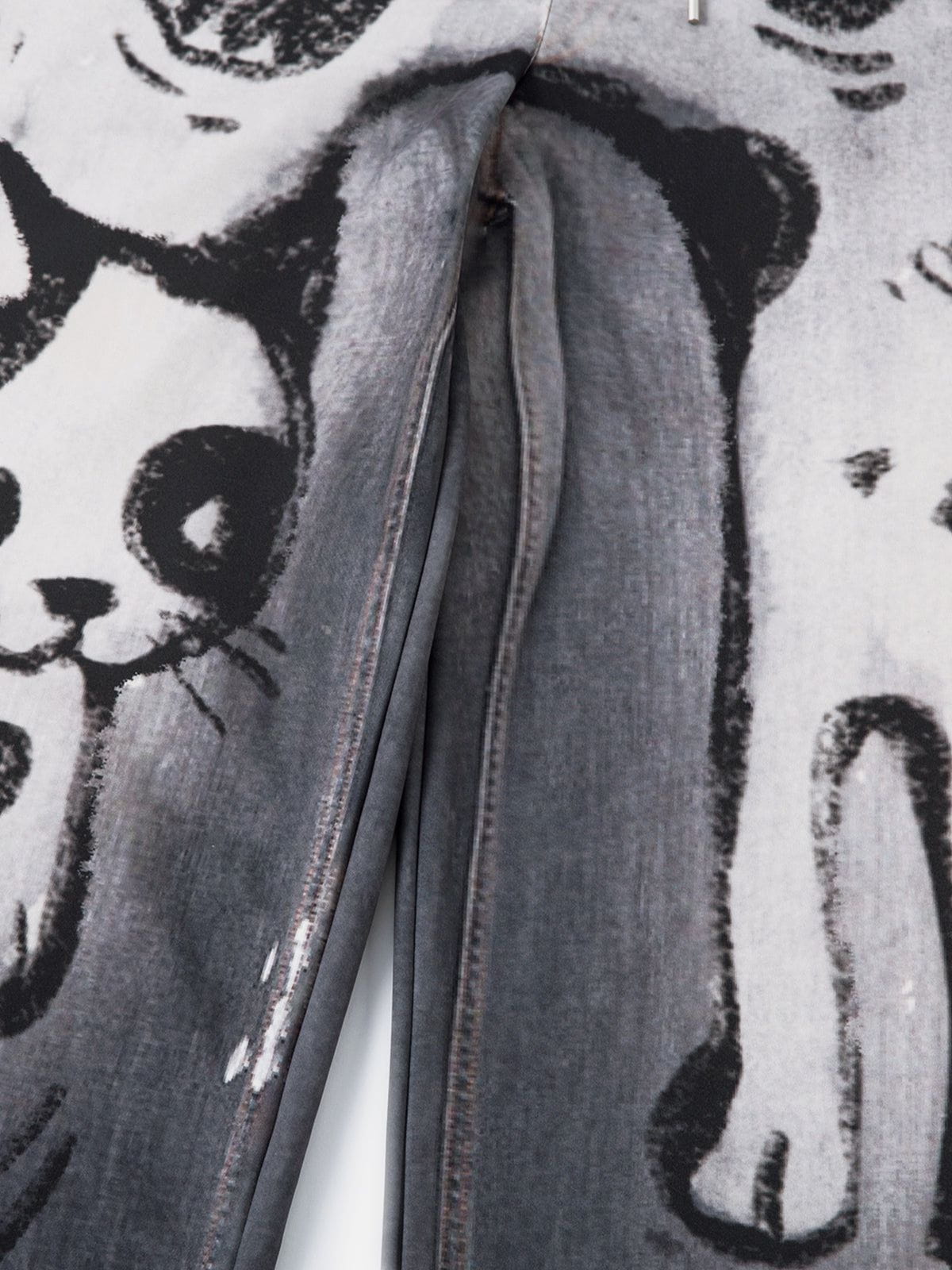 Aelfric Eden Graffiti Cat Baaggy Barrel Sweatpants - Image 4