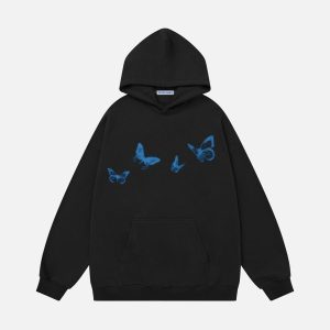 Aelfric Eden Butterfly Graphic Pullover Hoodie