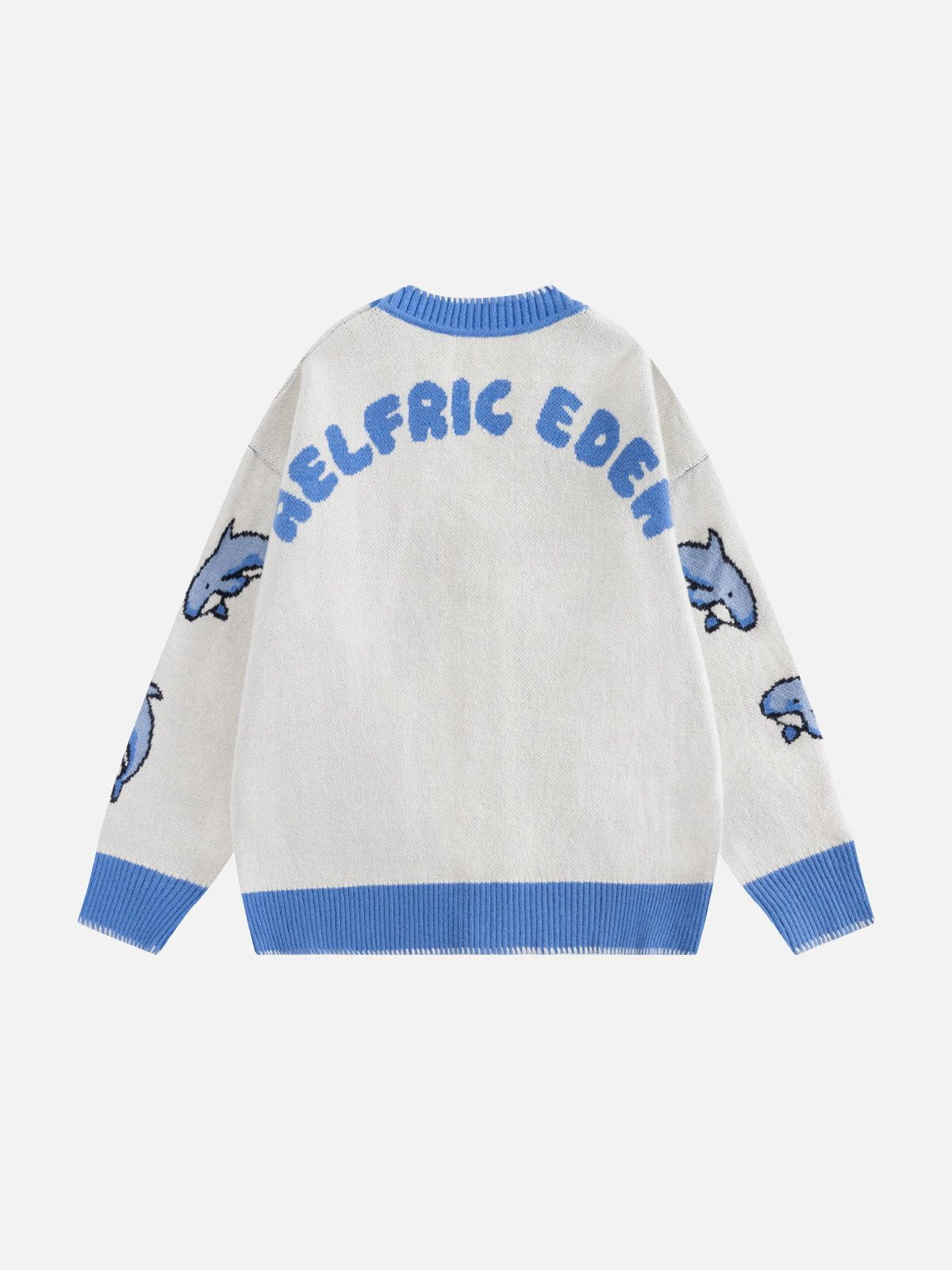 Aelfric Eden Whale Jacquard Cardigan - Image 2