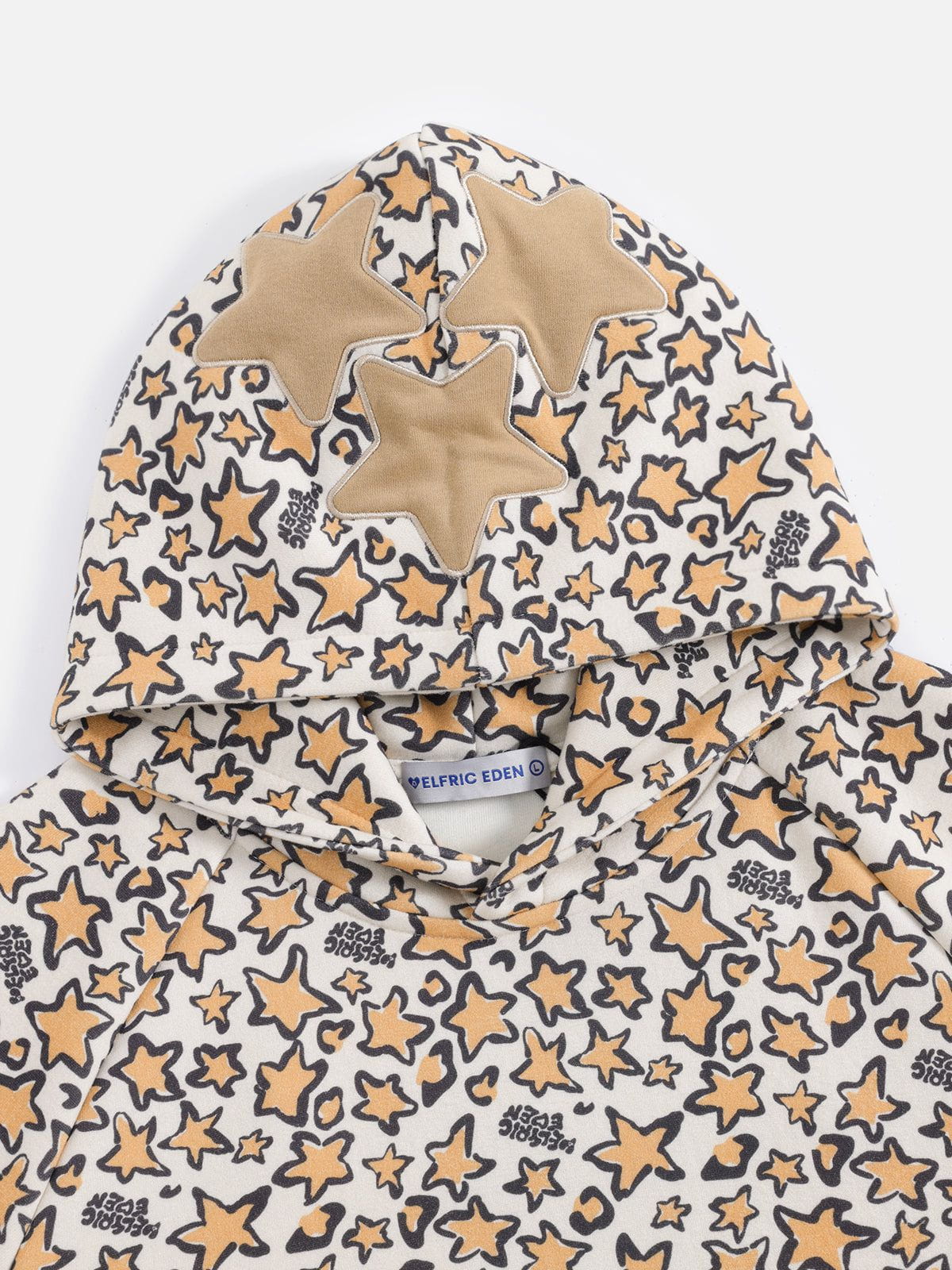 Aelfric Eden Leopard Eden Star Boxy Pullover Hoodie - Image 4