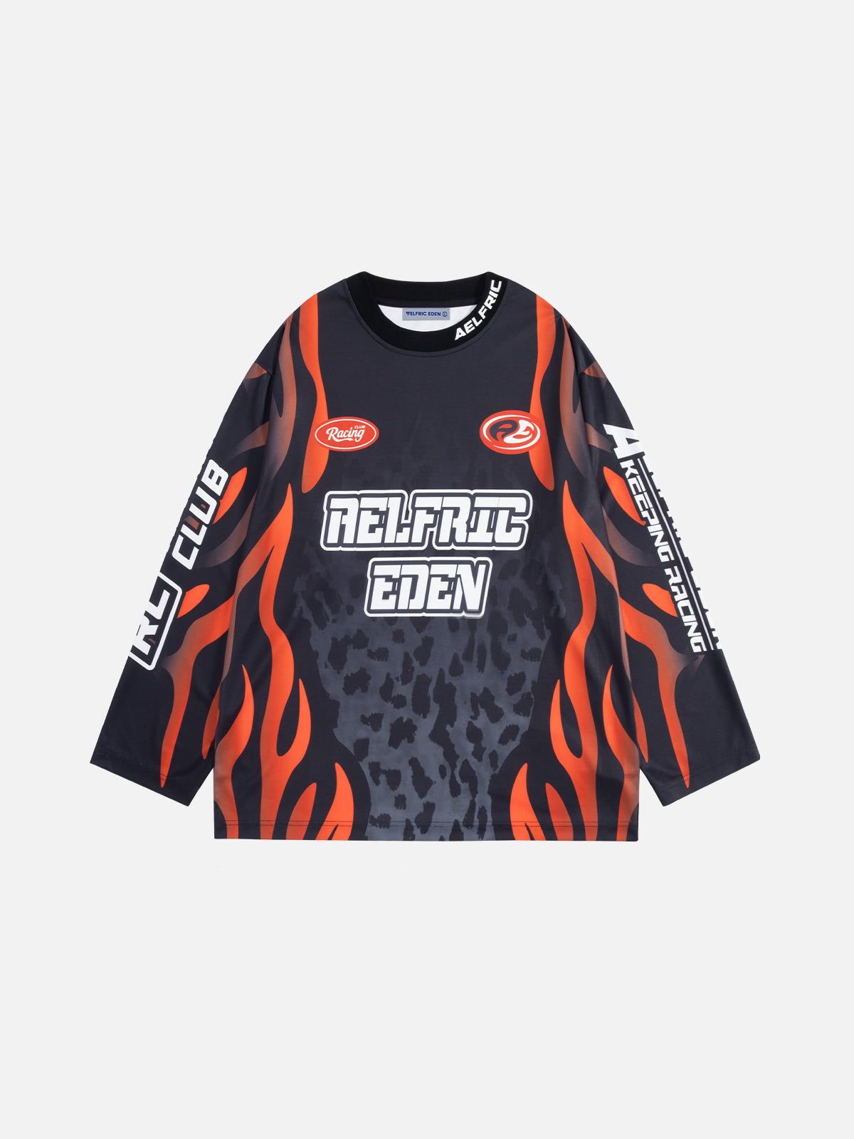 Aelfric Eden Flame Leopard Long Sleeve Tee