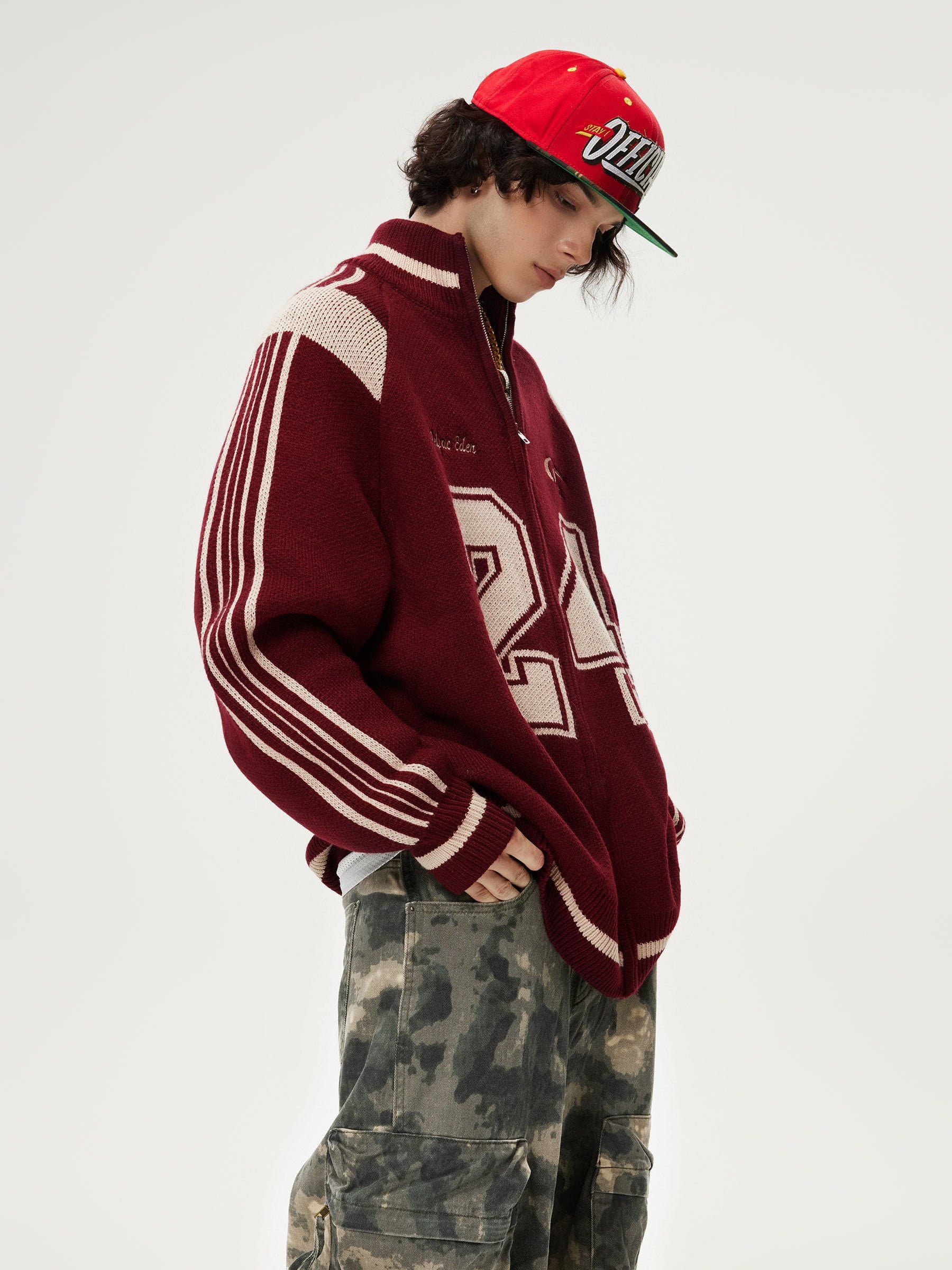 Aelfric Eden 24 Jacquard Zip Up Cardigan@alixnvl - Image 4