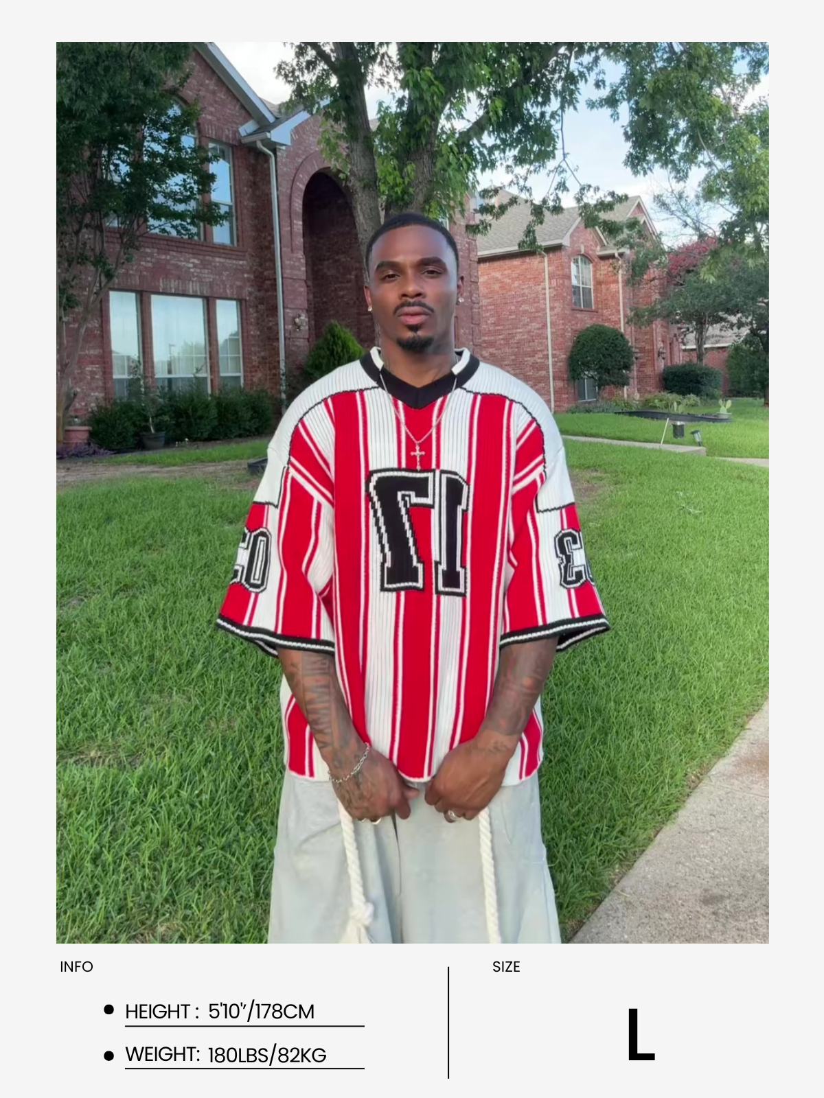 Aelfric Eden 17 Stripe Football Knit - Image 14