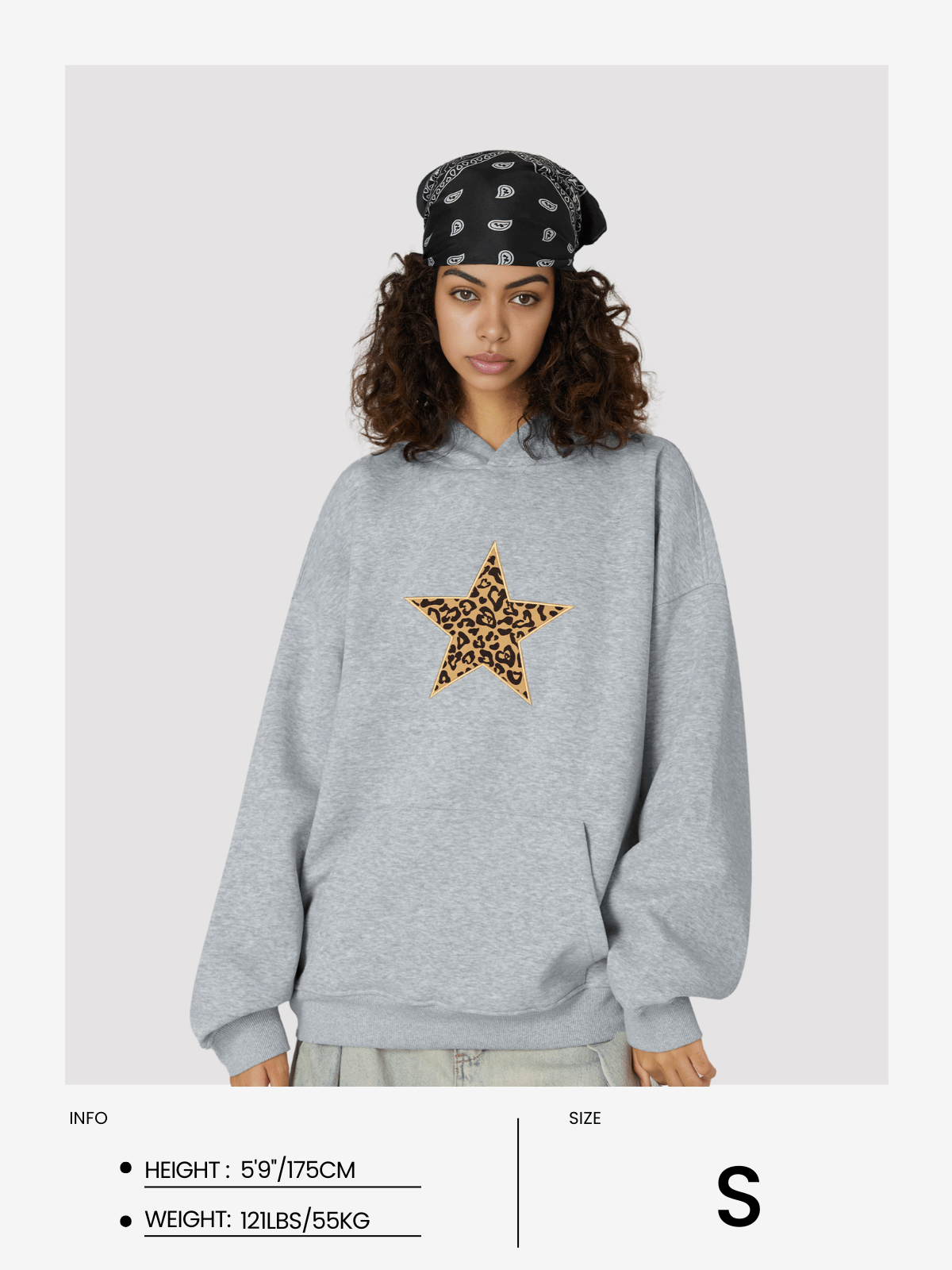 Aelfric Eden Leopard Star Graphic Hoodie - Image 13