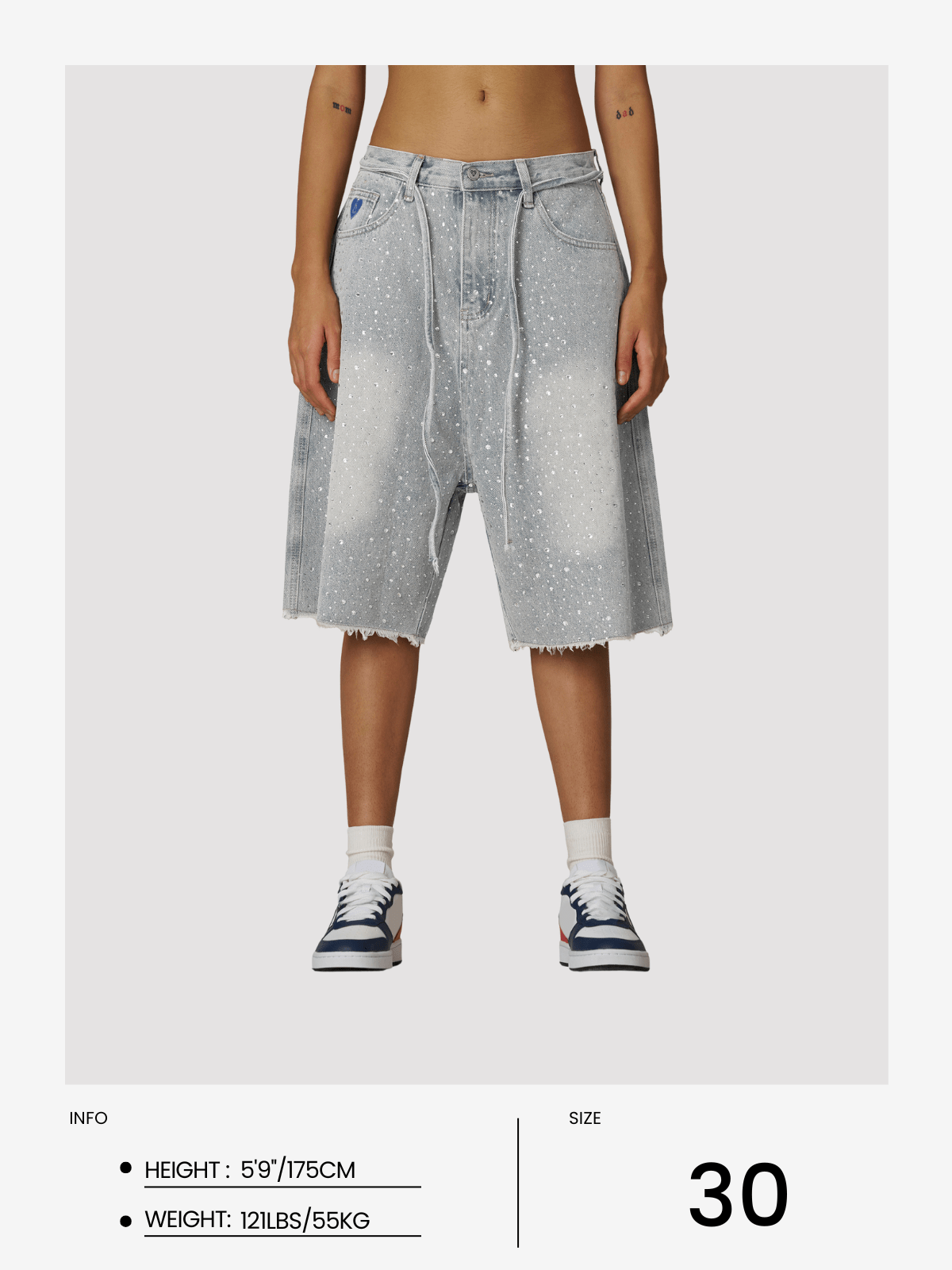 Aelfric Eden Rhinestone Jorts - Image 11