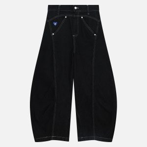 Aelfric Eden Wrinkle Seam Super Baaggy Barrel Jeans