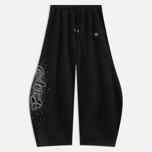 Aelfric Eden Rhinestone Super Baaggy Barrel Sweatpants