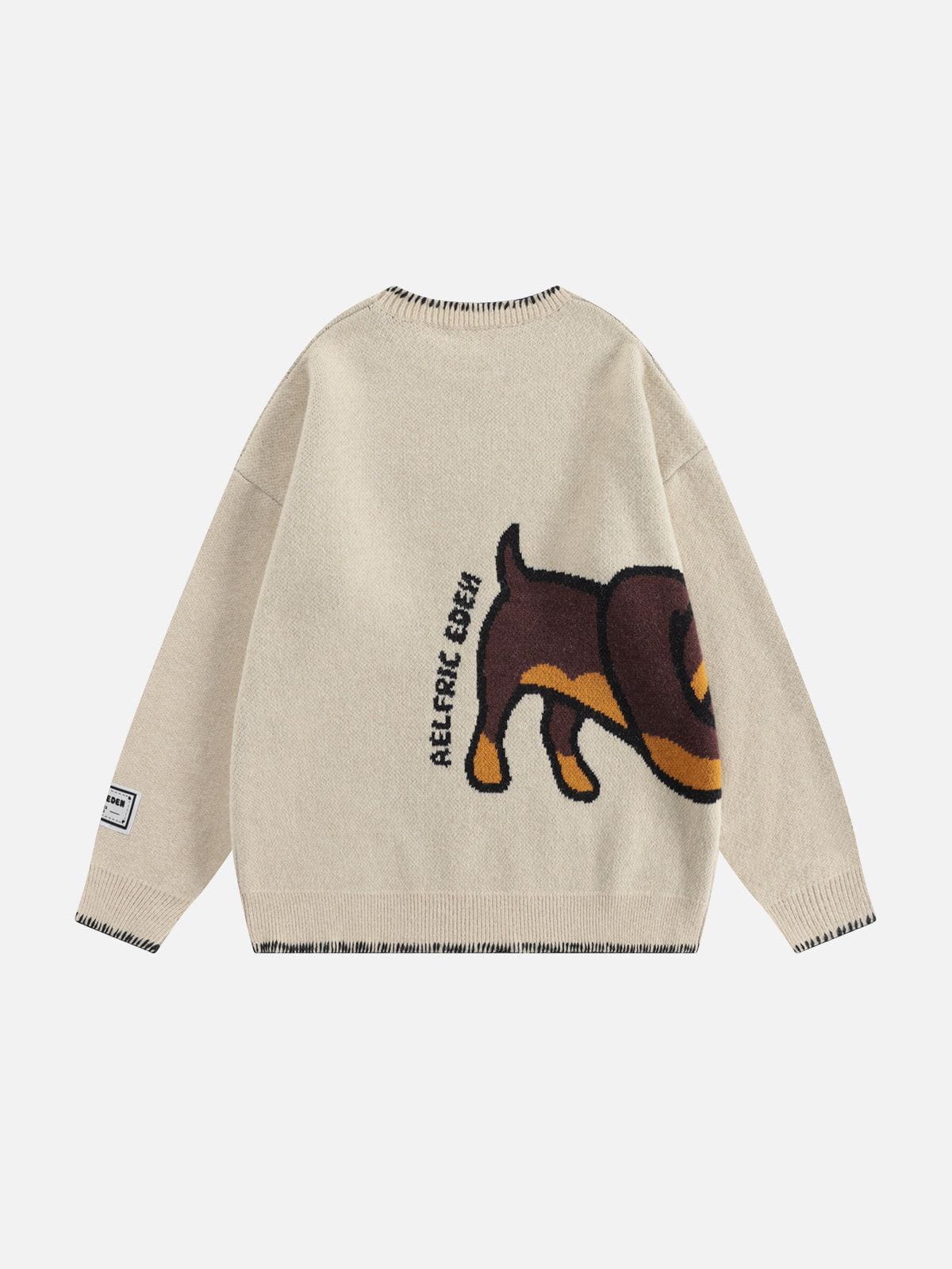 Aelfric Eden Hand Drawn Dachshund Jacquard Sweater - Image 3