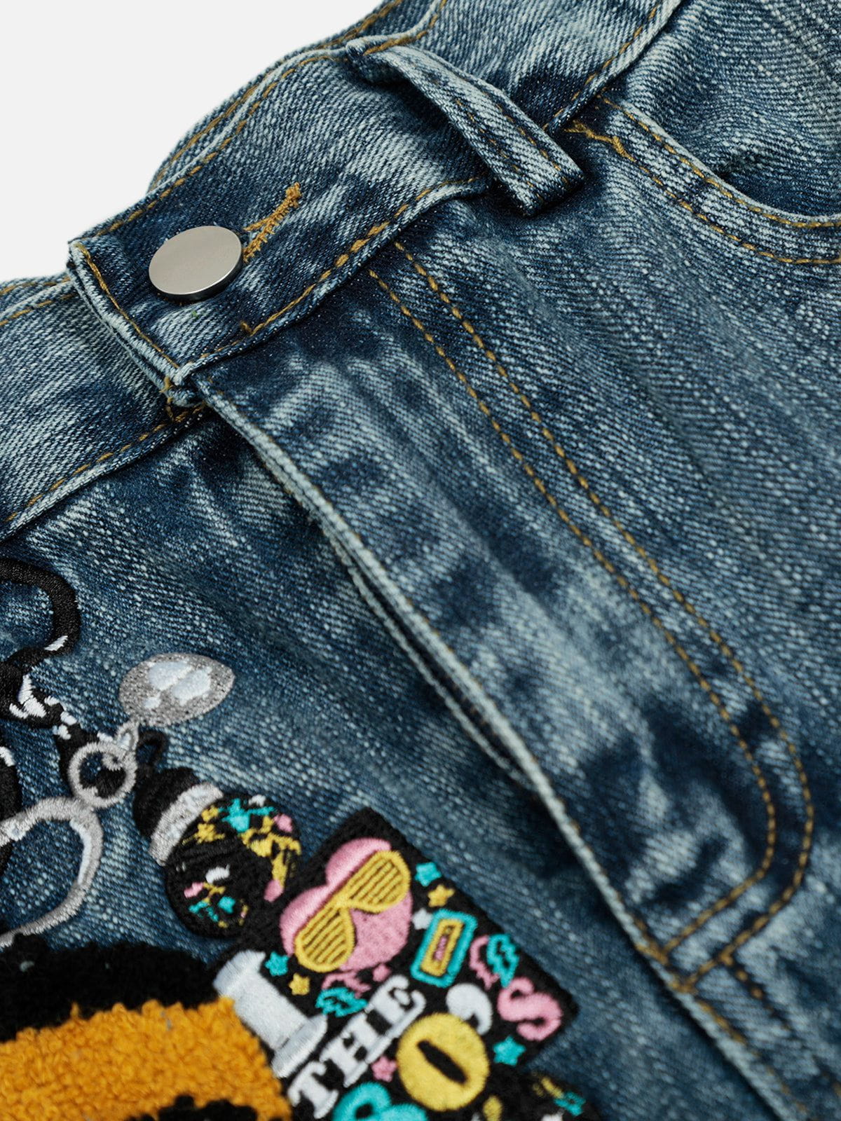 Aelfric Eden Embroidery Baaggy Barrel Jeans - Image 8