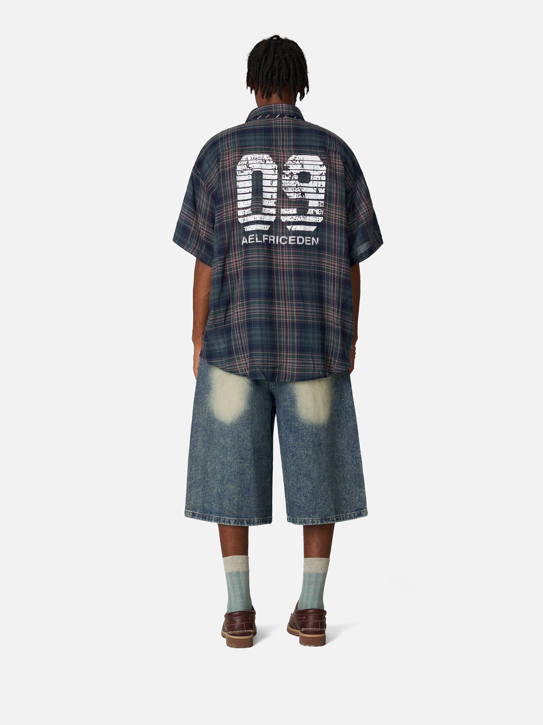 Aelfric Eden Pearl Embellished Baaggy Longline Jorts - Image 10