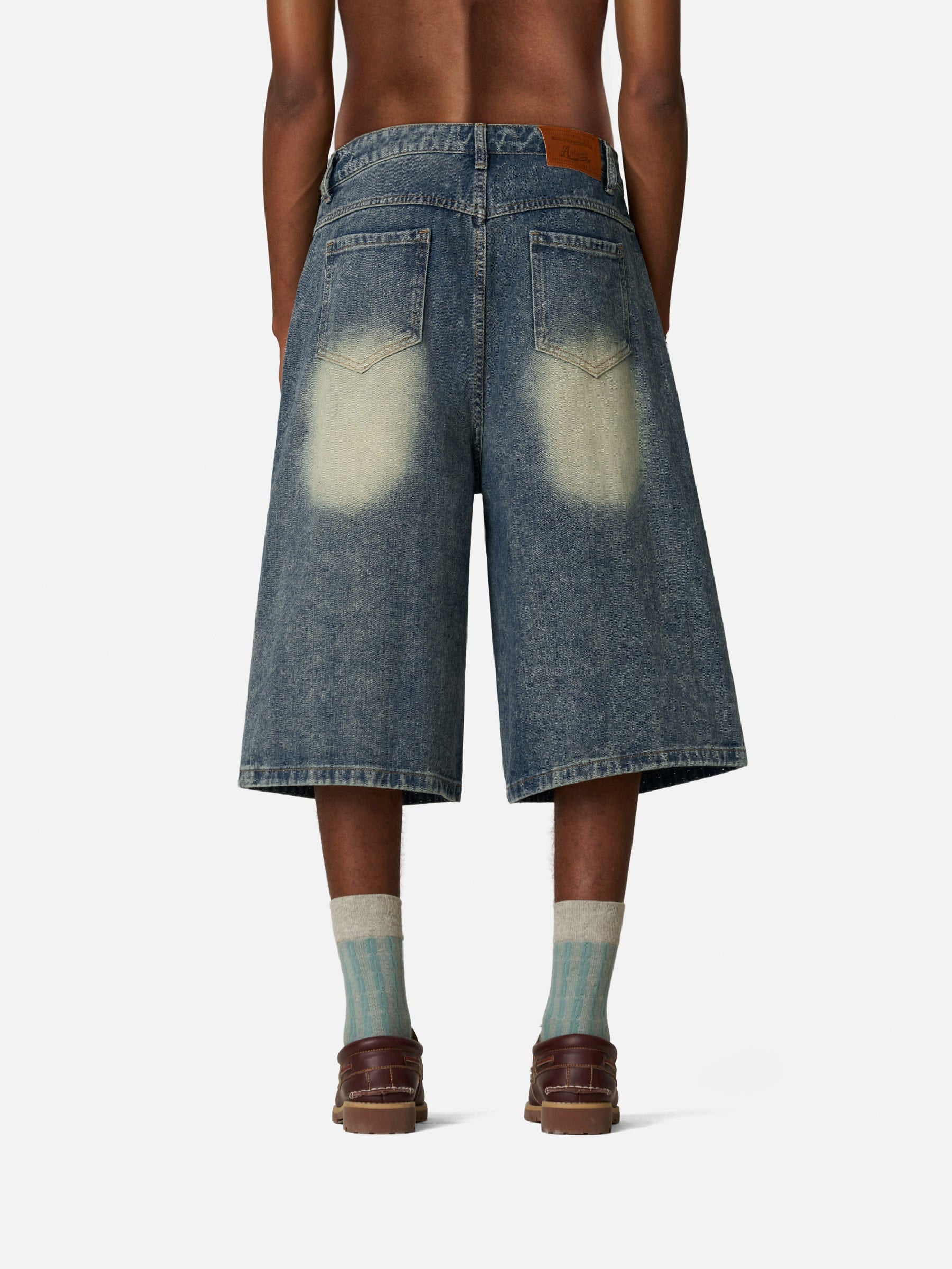 Aelfric Eden Pearl Embellished Baaggy Longline Jorts - Image 4