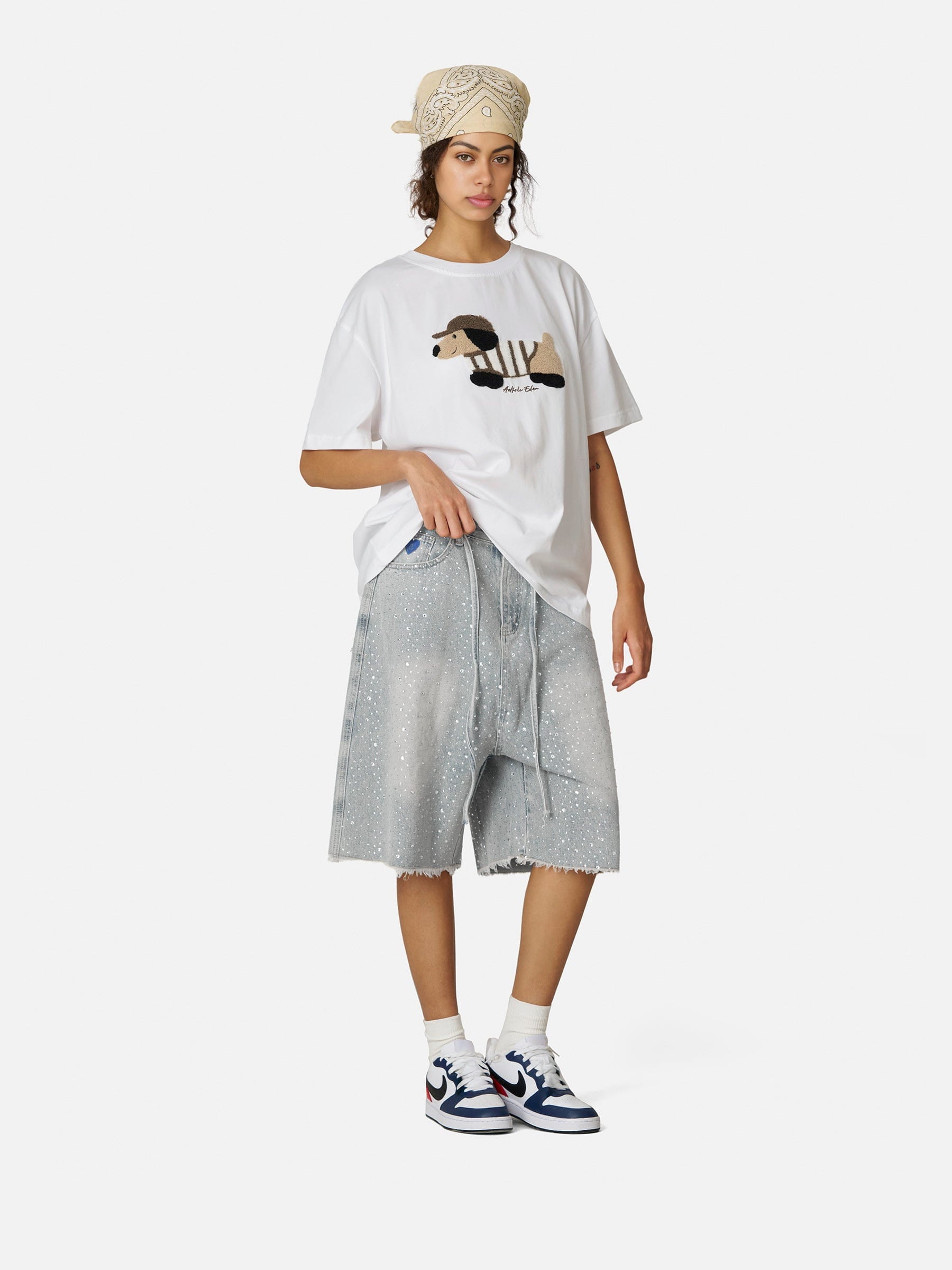 Aelfric Eden Embroidery Dachshund Tee - Image 3