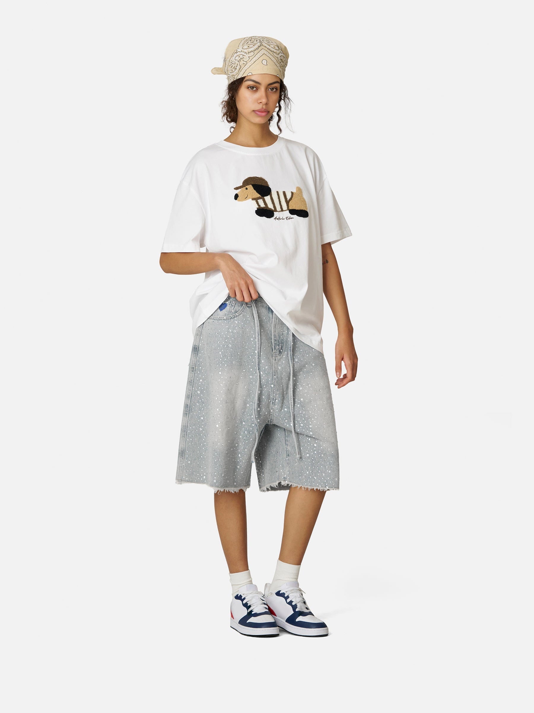 Aelfric Eden Rhinestone Jorts - Image 3