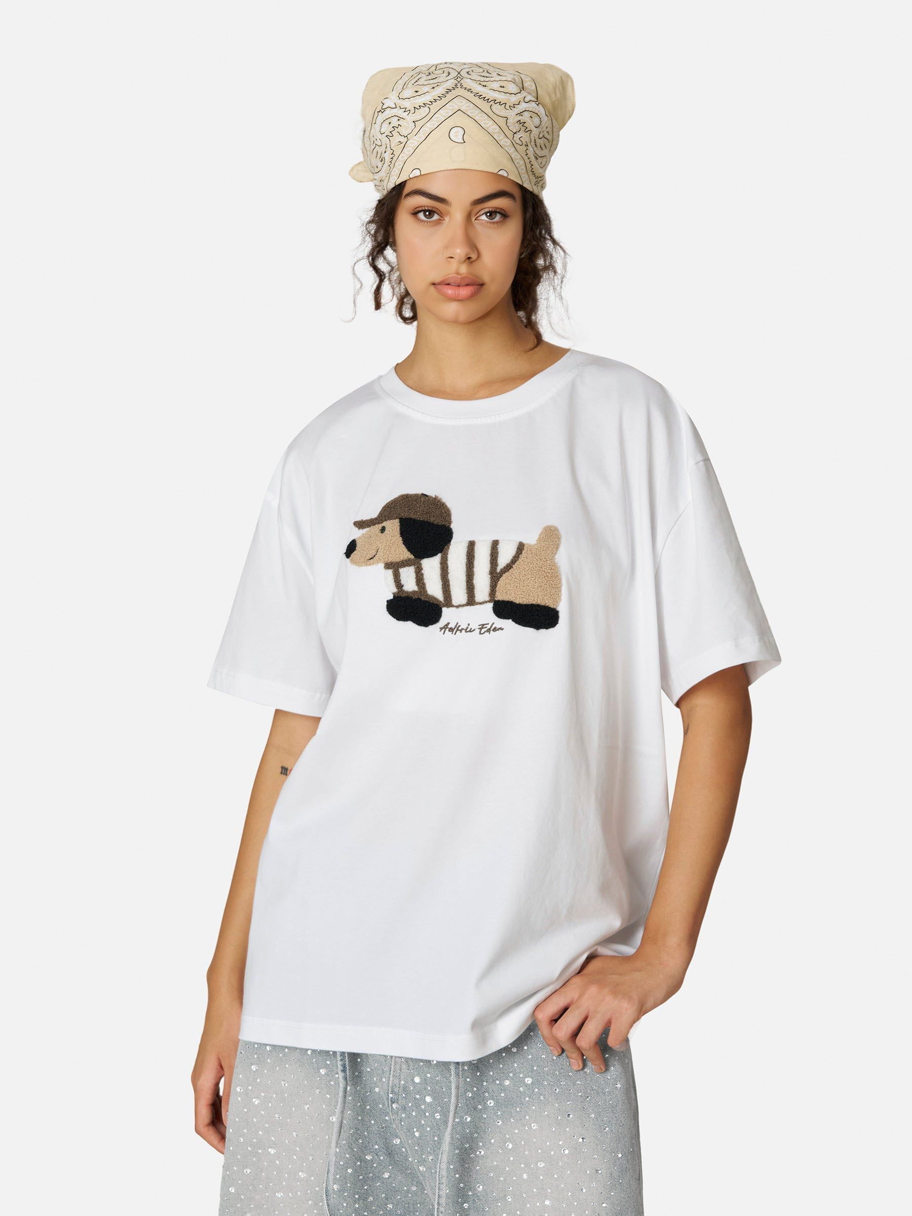 Aelfric Eden Embroidery Dachshund Tee